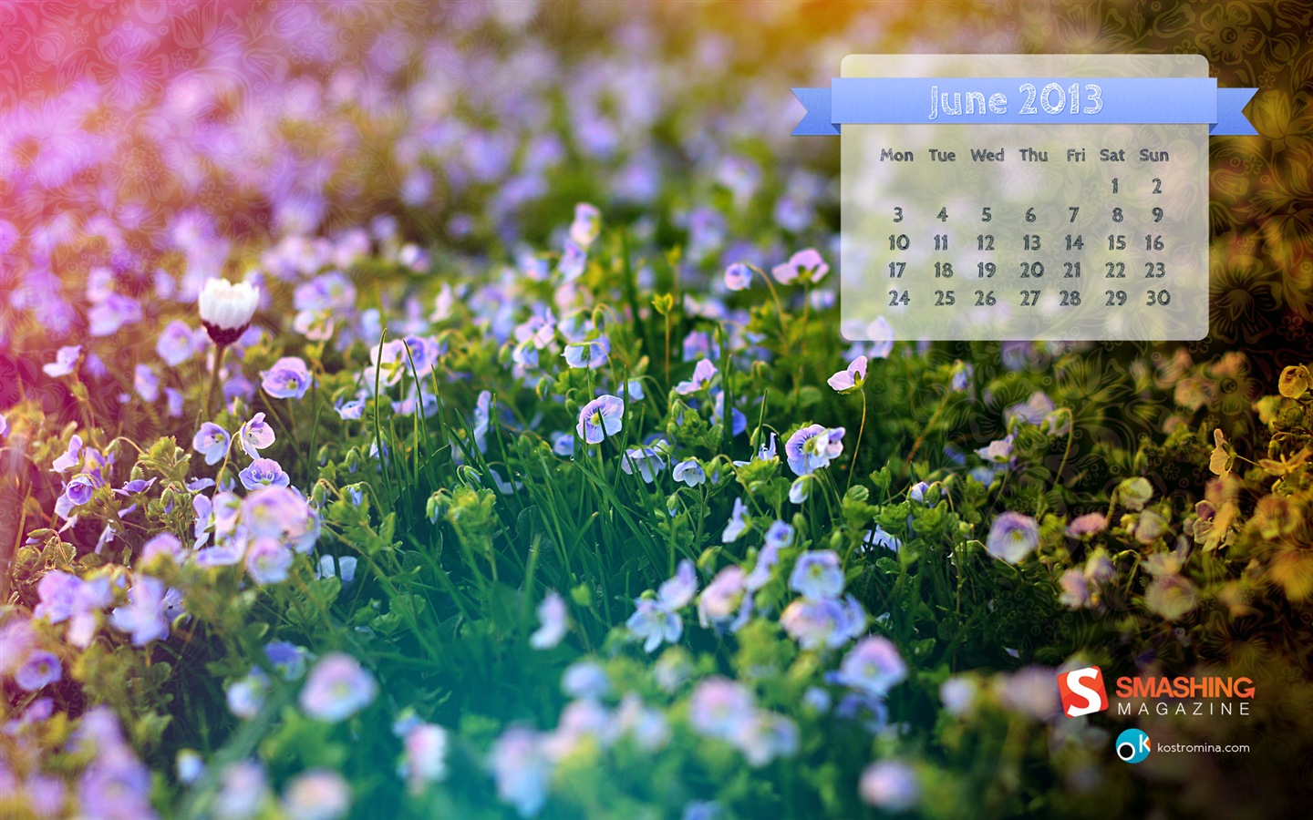 2013年6月 月曆壁紙(二) #14 - 1440x900