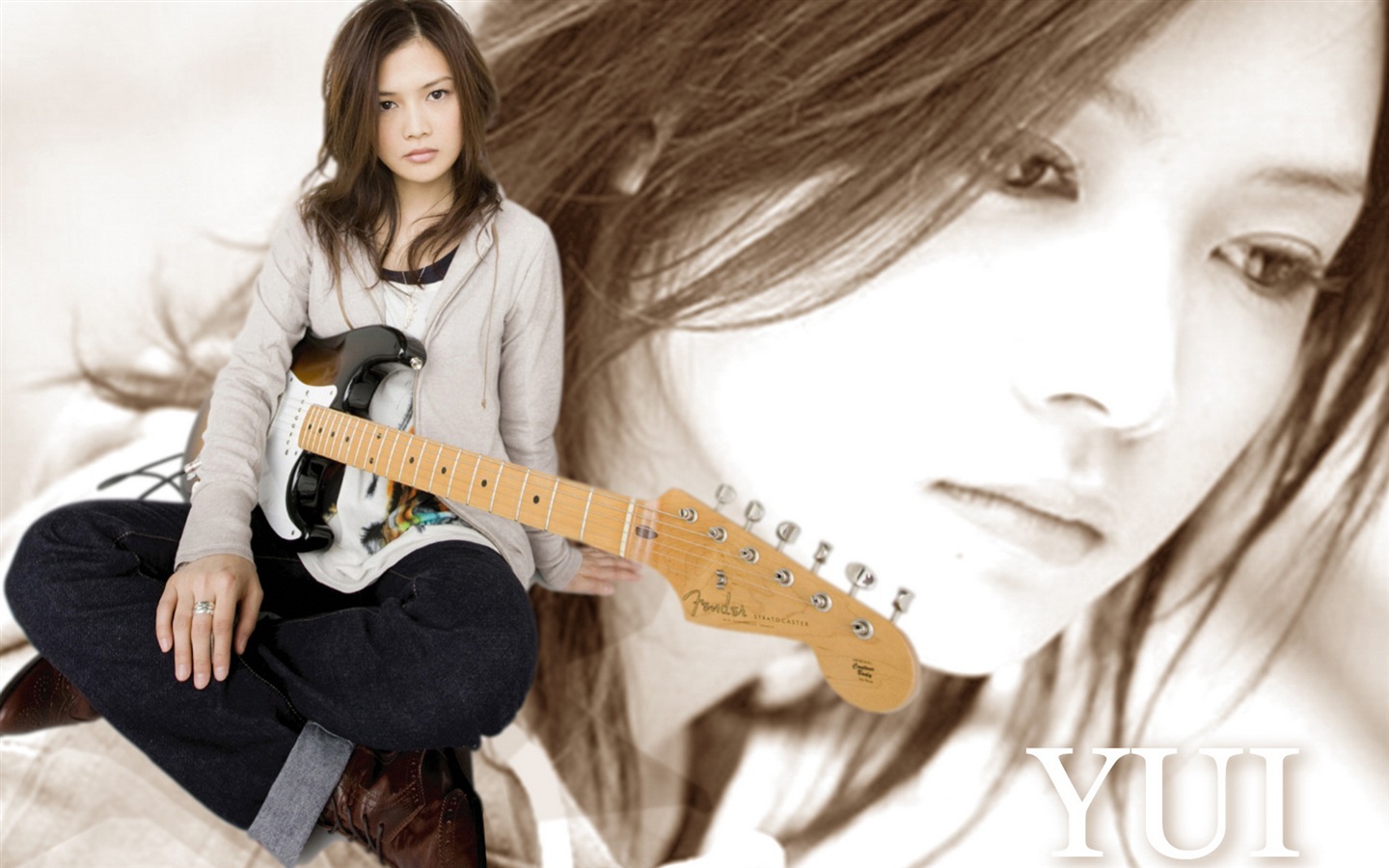 Japanese singer Yoshioka Yui HD wallpapers #12 - 1440x900