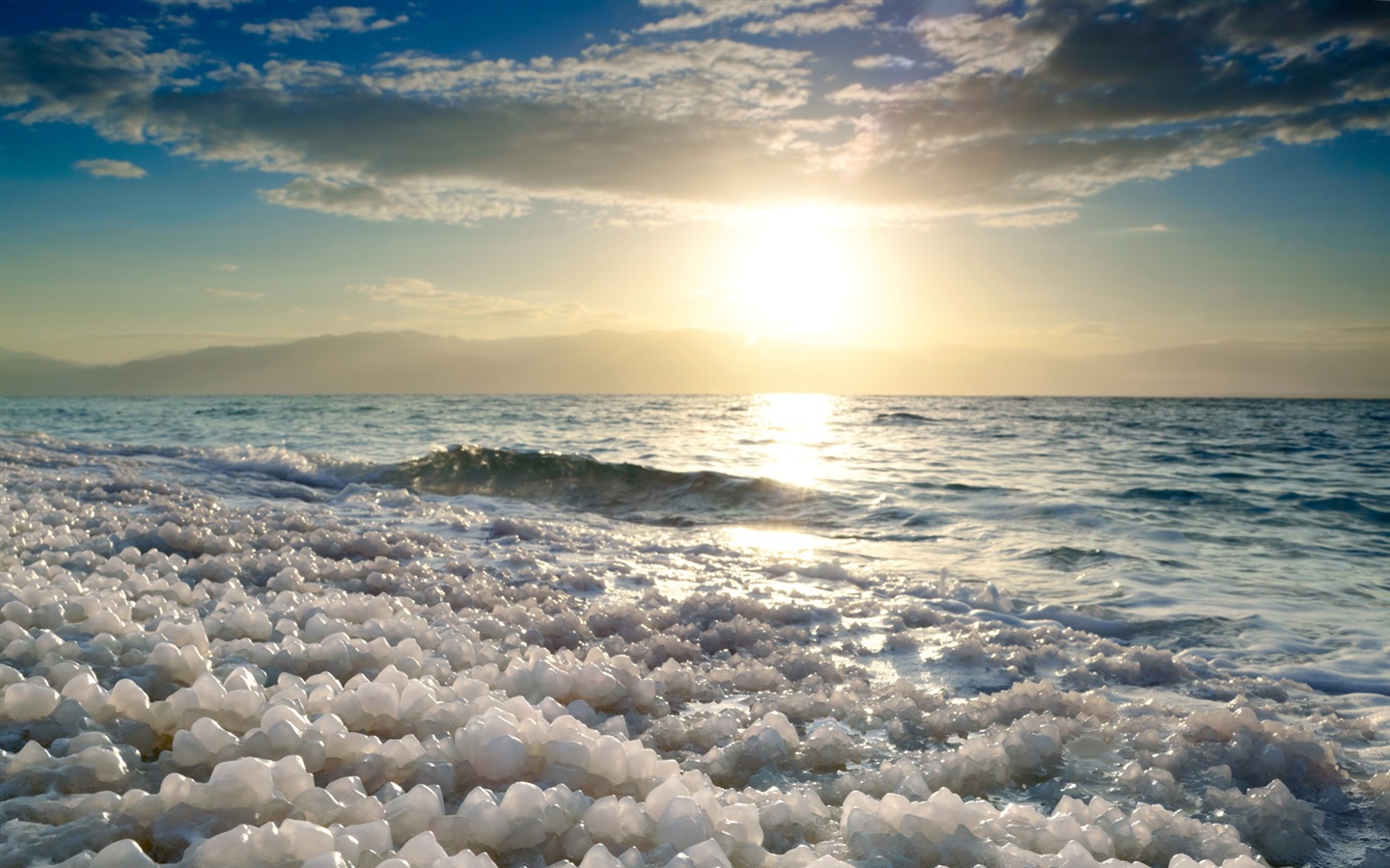 Dead Sea beautiful scenery HD wallpapers #5 - 1440x900