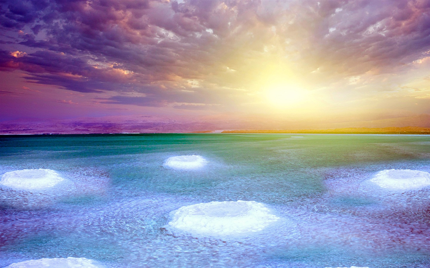 Dead Sea 死海美景 高清壁紙 #17 - 1440x900