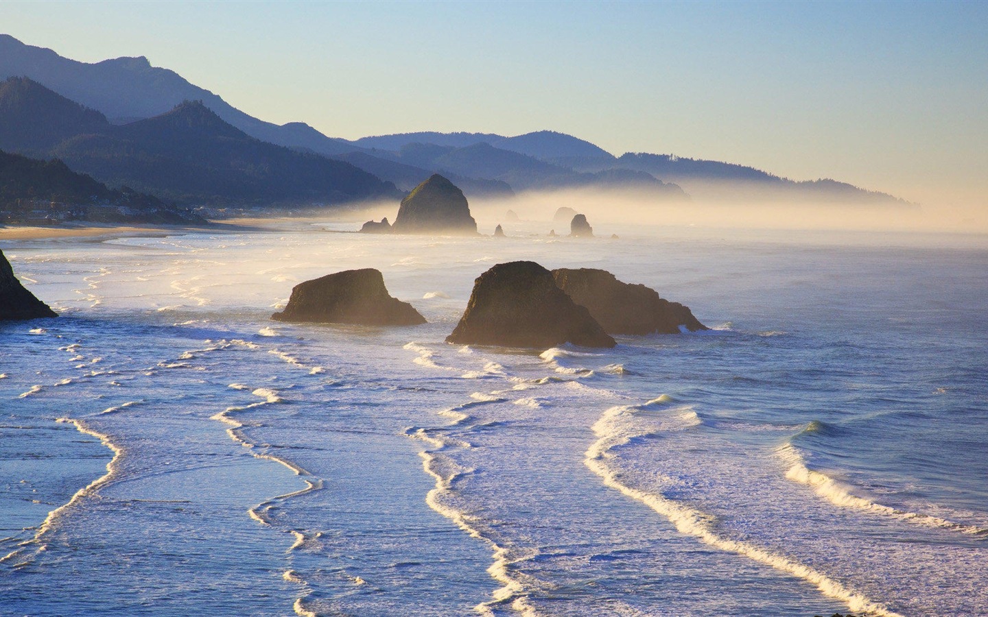 藍色大海海岸風景 高清壁紙 #4 - 1440x900