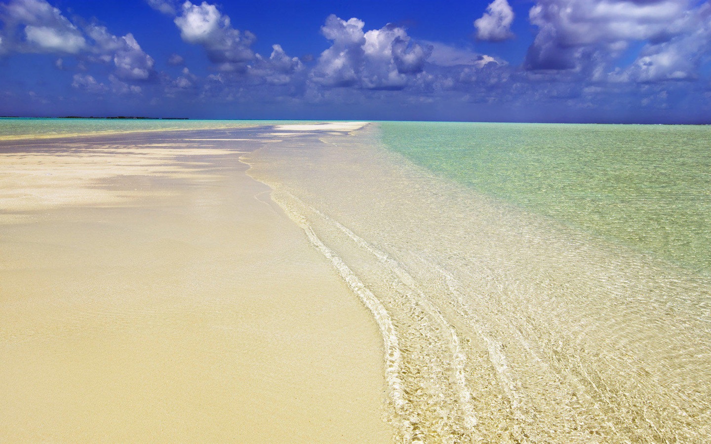 푸른 바다 해안의 풍경의 HD 배경 화면 #5 - 1440x900