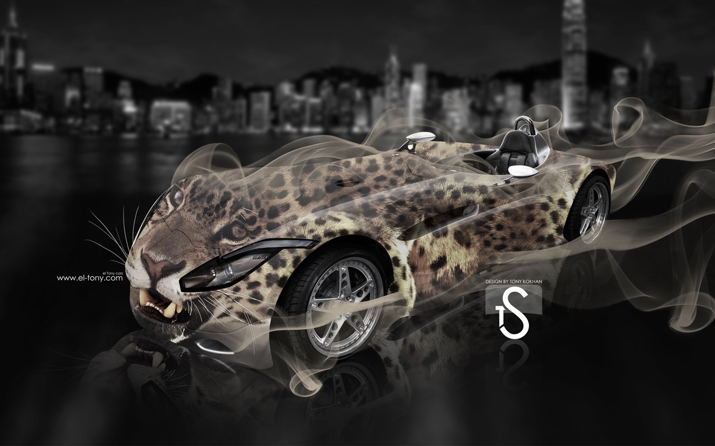 梦幻创意汽车设计壁纸，动物汽车2 - 1440x900