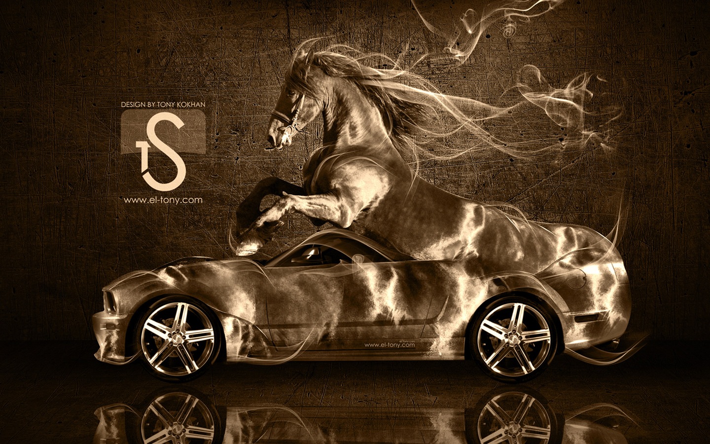 夢幻創意汽車設計壁紙，動物汽車 #8 - 1440x900