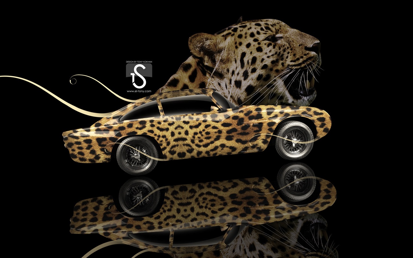 夢幻創意汽車設計壁紙，動物汽車 #9 - 1440x900