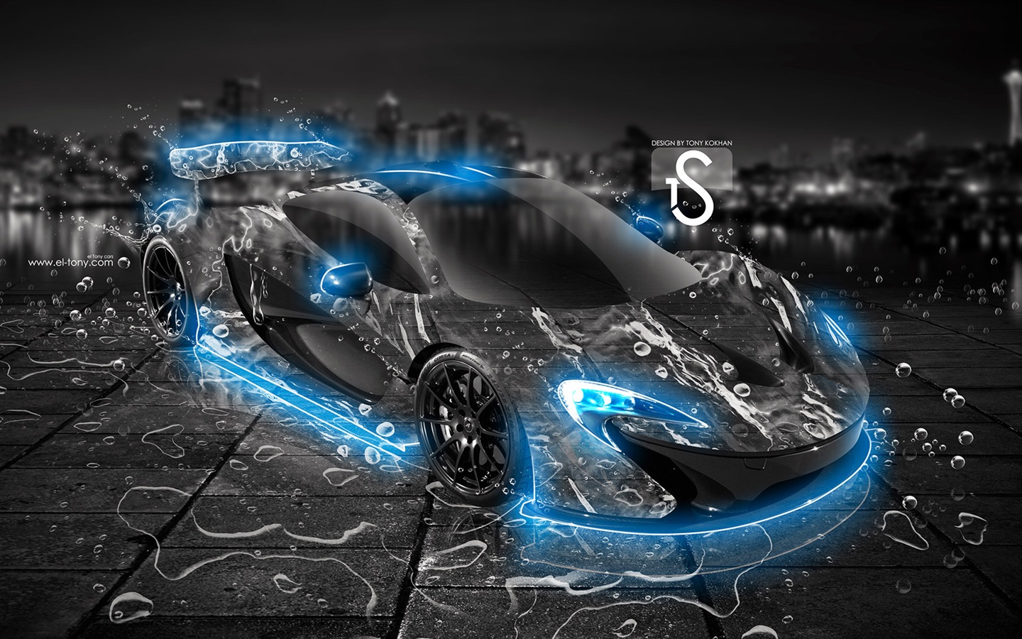 水花飛濺，汽車創意設計精美壁紙 #12 - 1440x900