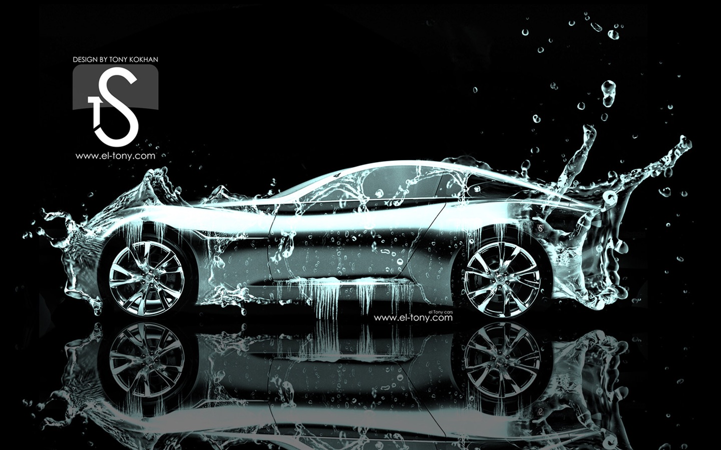 水花飛濺，汽車創意設計精美壁紙 #13 - 1440x900