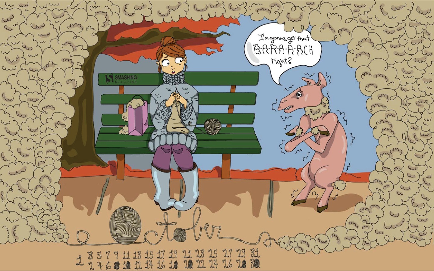 2013年10月 月曆壁紙(二) #18 - 1440x900