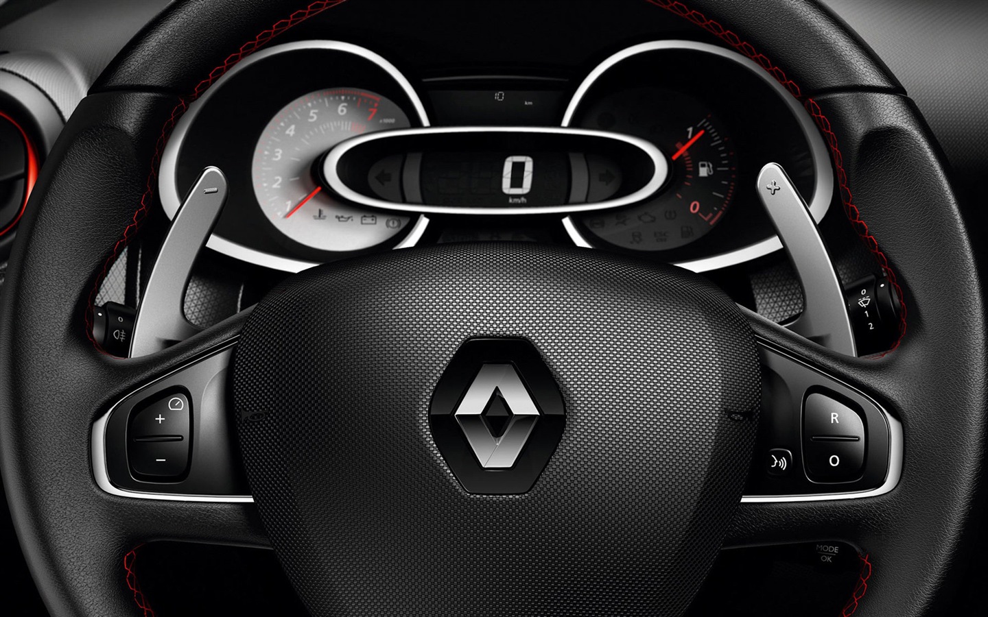 2013 雷諾CLIO RS200黃色車高清壁紙 #4 - 1440x900