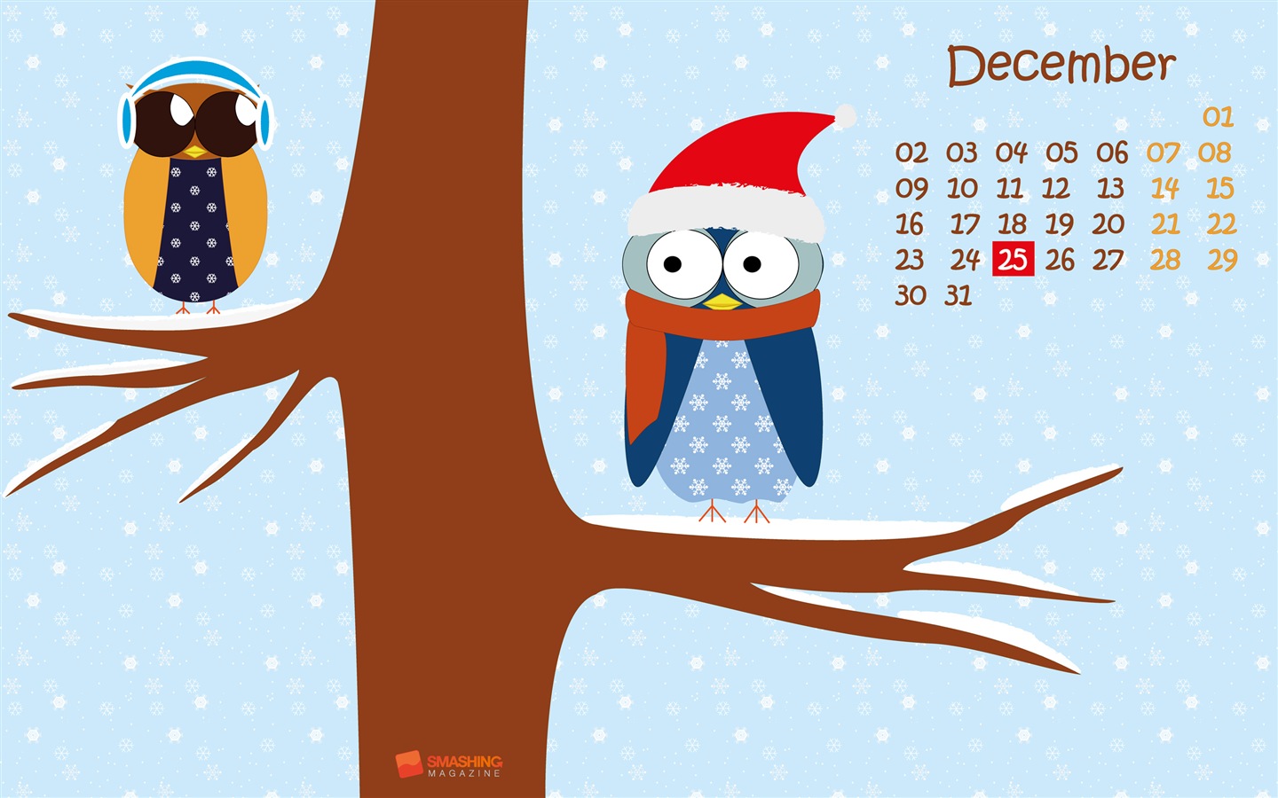 December 2013 Calendar wallpaper (2) #23 - 1440x900