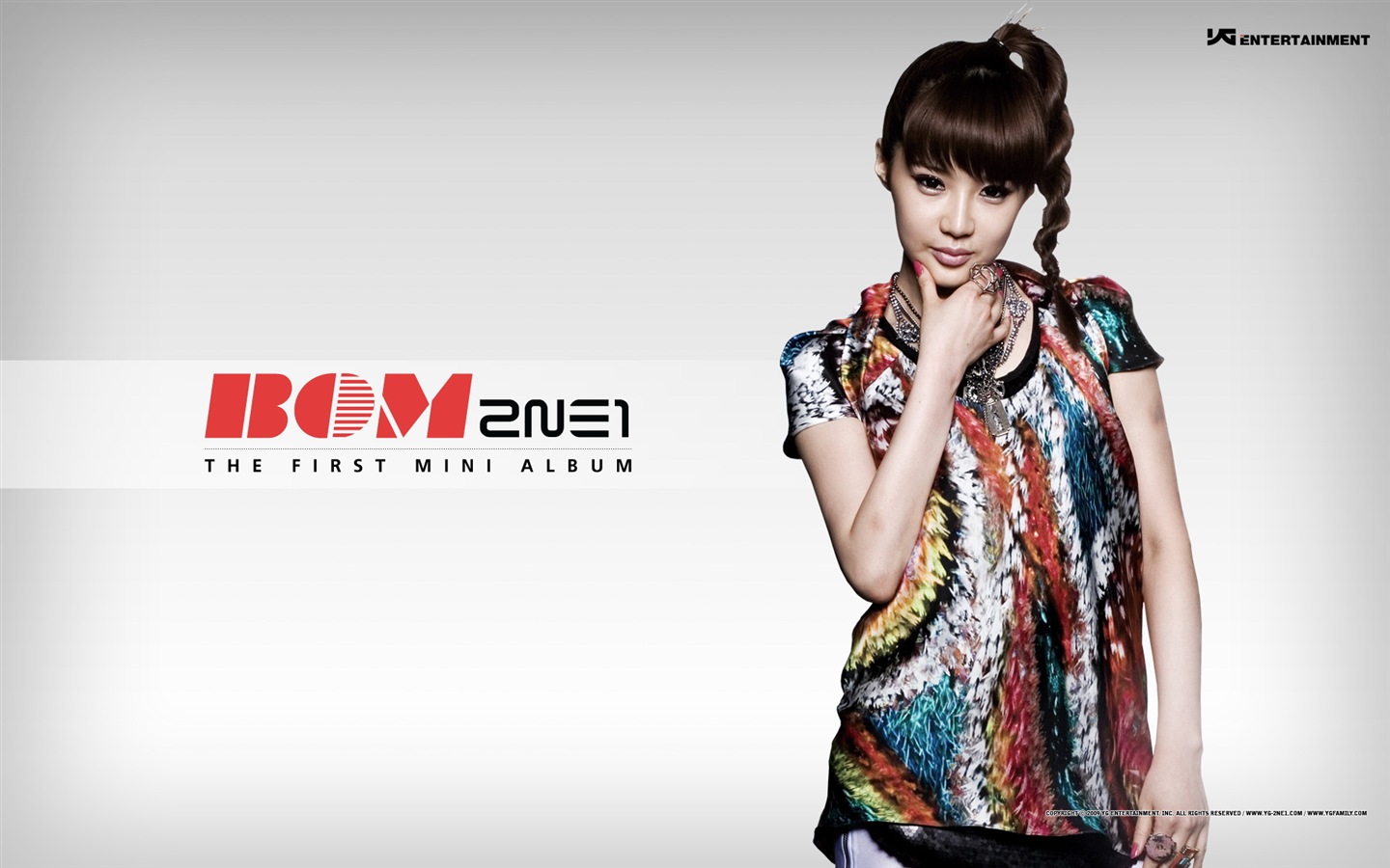 Korean music girls skupina 2NE1 HD tapety na plochu #2 - 1440x900
