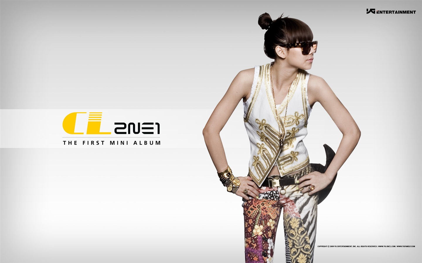 Korean music girls skupina 2NE1 HD tapety na plochu #3 - 1440x900