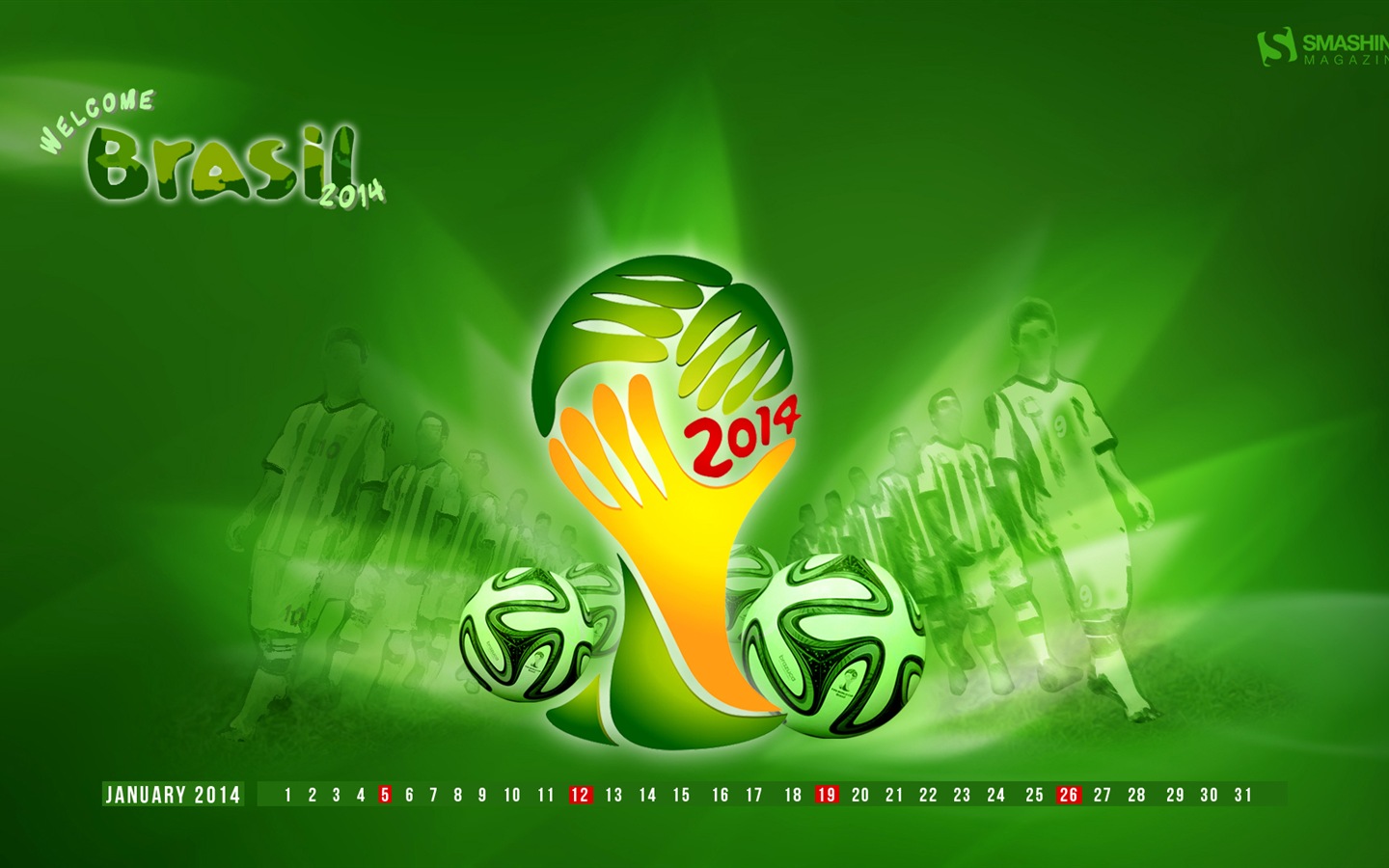 Januar 2014 Kalender Wallpaper (2) #20 - 1440x900