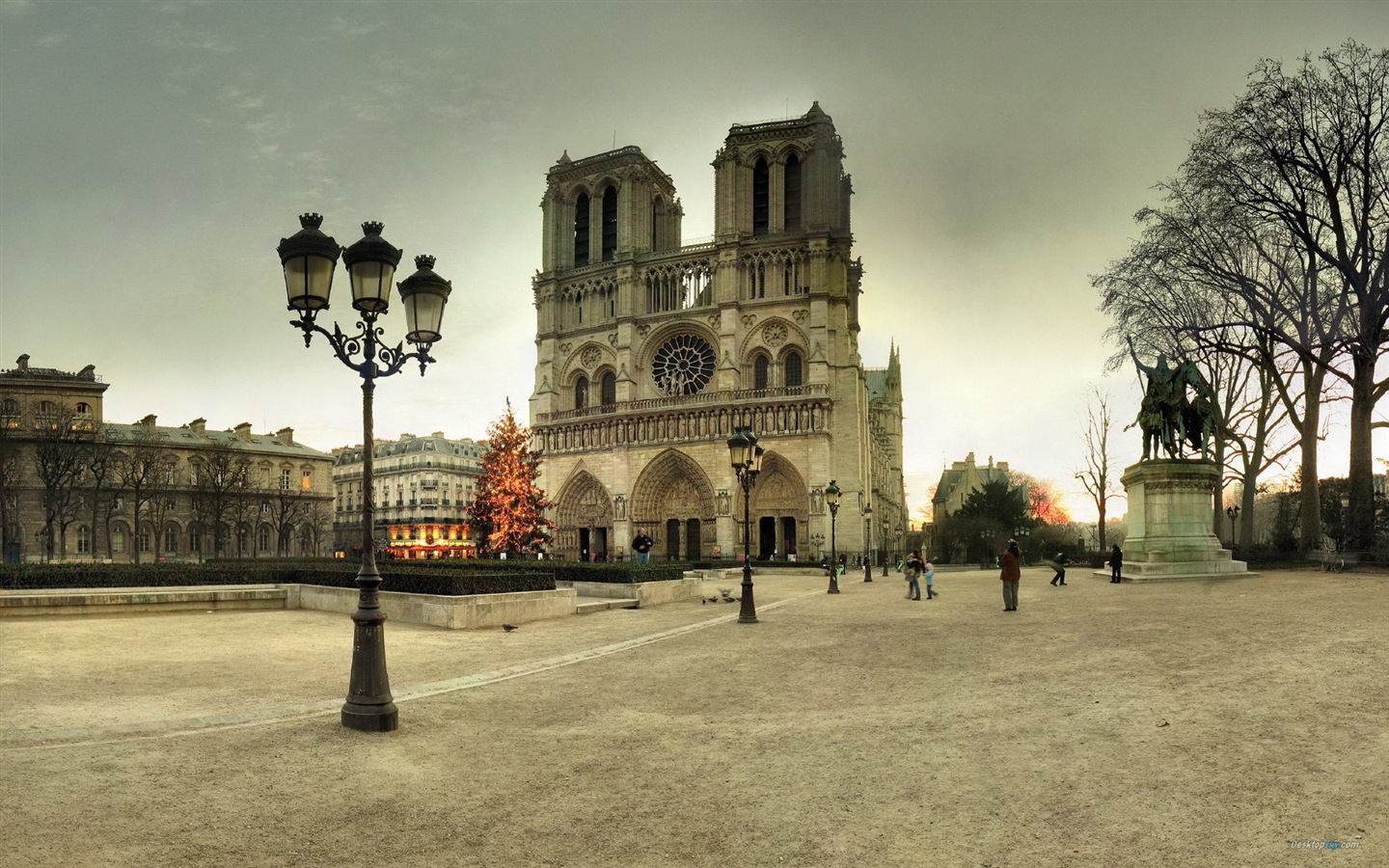 巴黎圣母院 高清风景壁纸6 - 1440x900