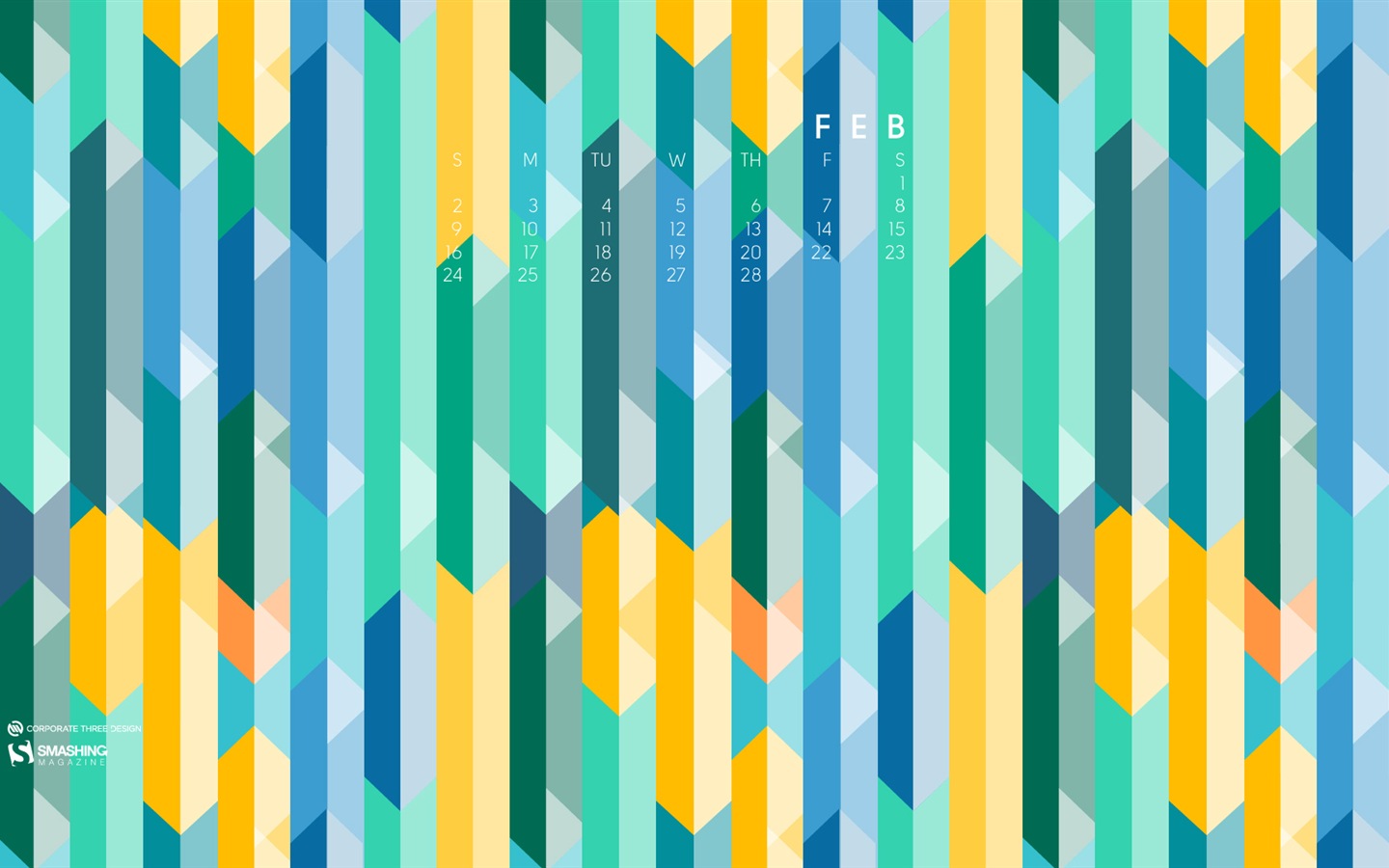 2014年2月 月曆壁紙(二) #12 - 1440x900