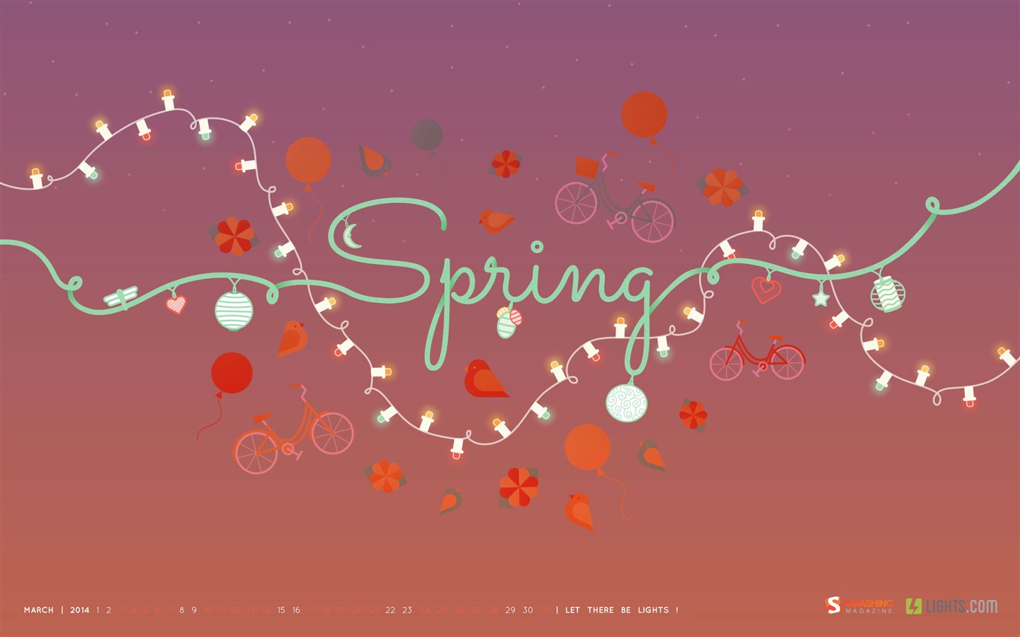 March 2014 calendar wallpaper (2) #5 - 1440x900