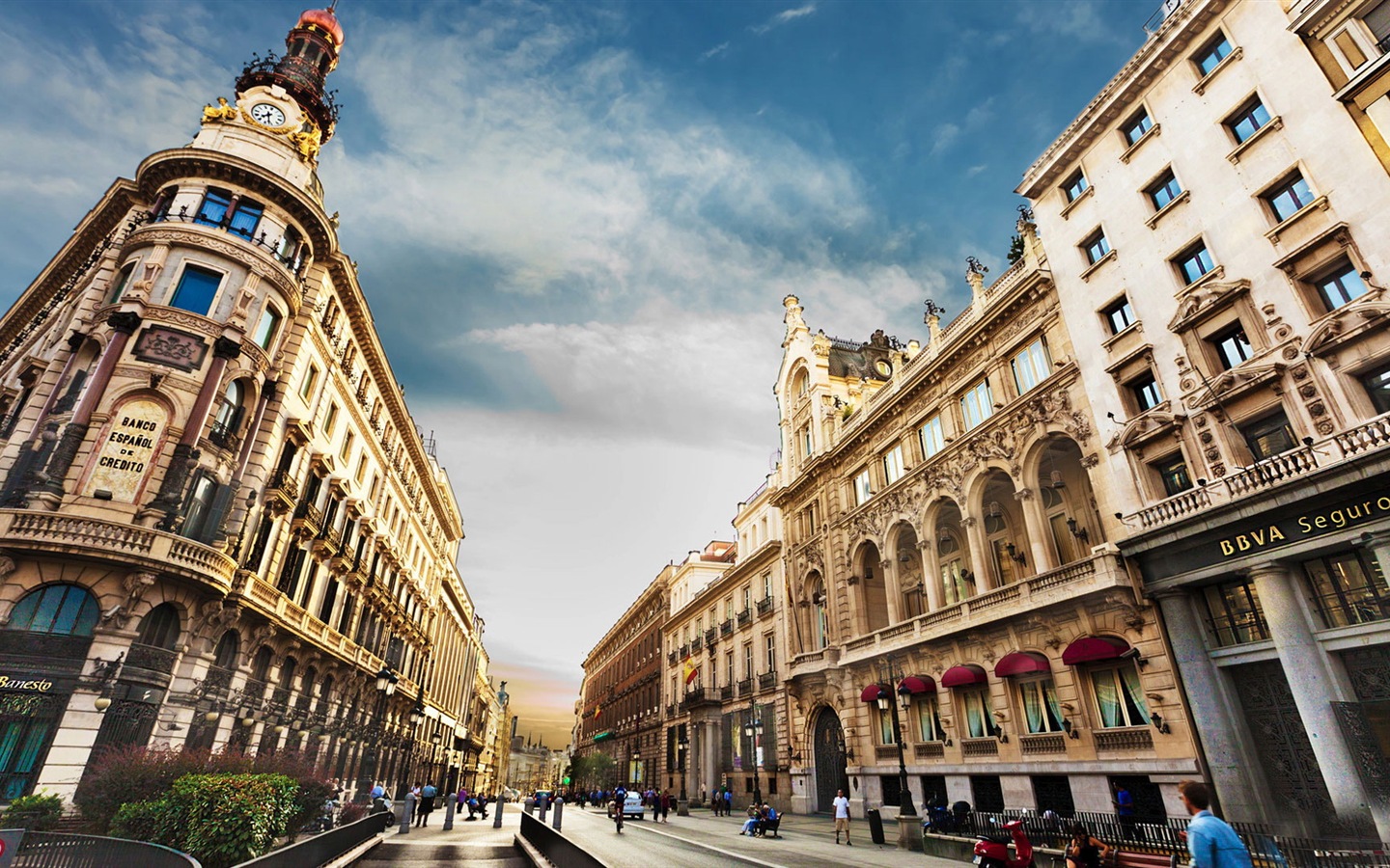 Spanischen Hauptstadt Madrid, Stadtlandschaft HD Wallpaper #5 - 1440x900