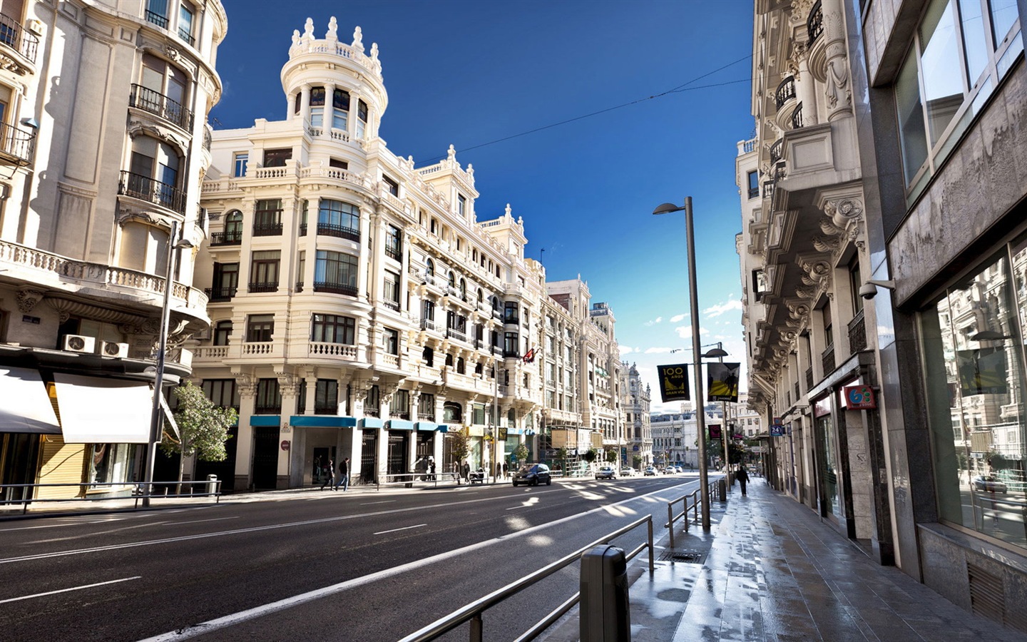 마드리드의 스페인의 수도, 도시 풍경의 HD 배경 화면 #8 - 1440x900