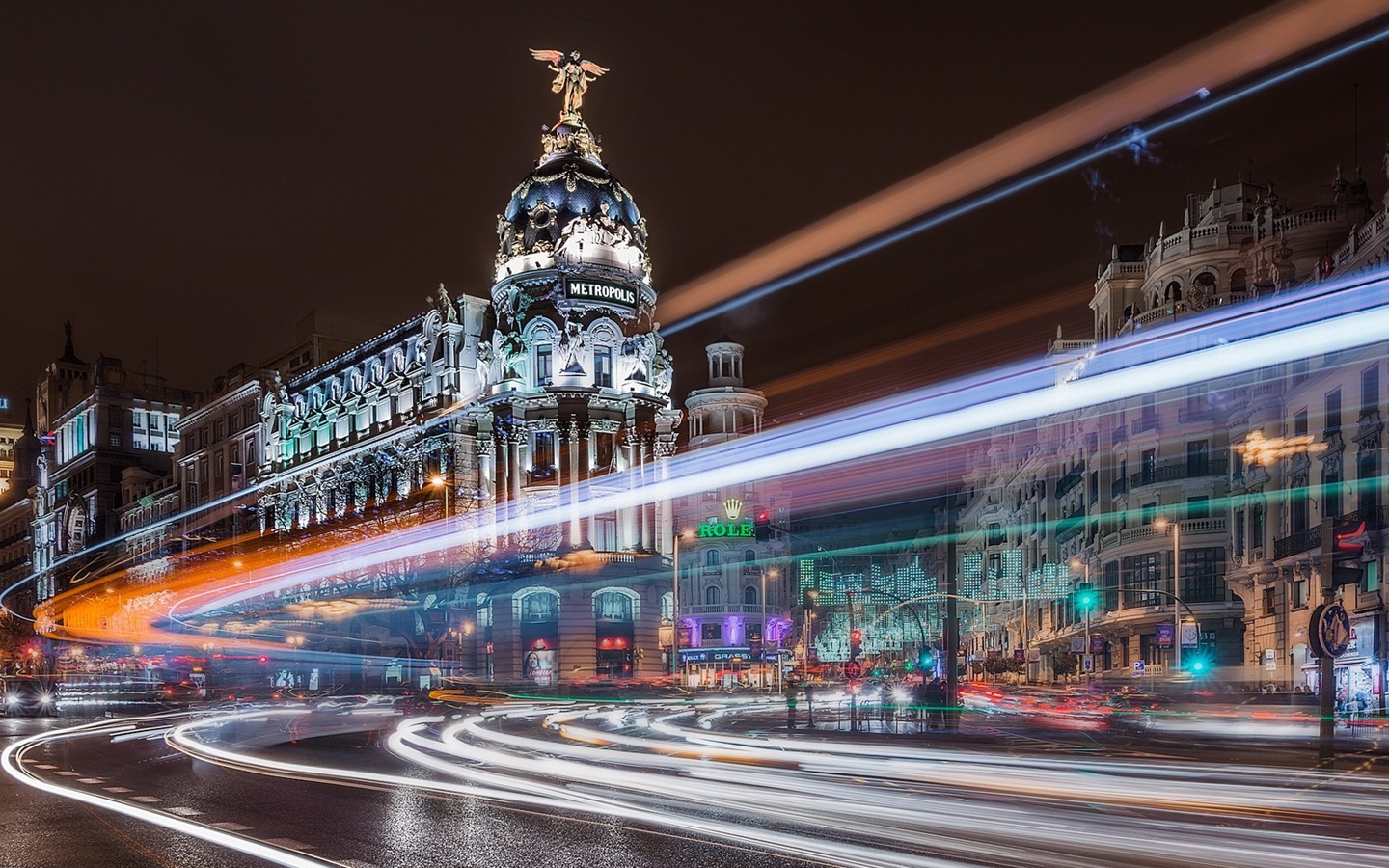 マドリードスペインの首都、都市の風景のHDの壁紙 #9 - 1440x900