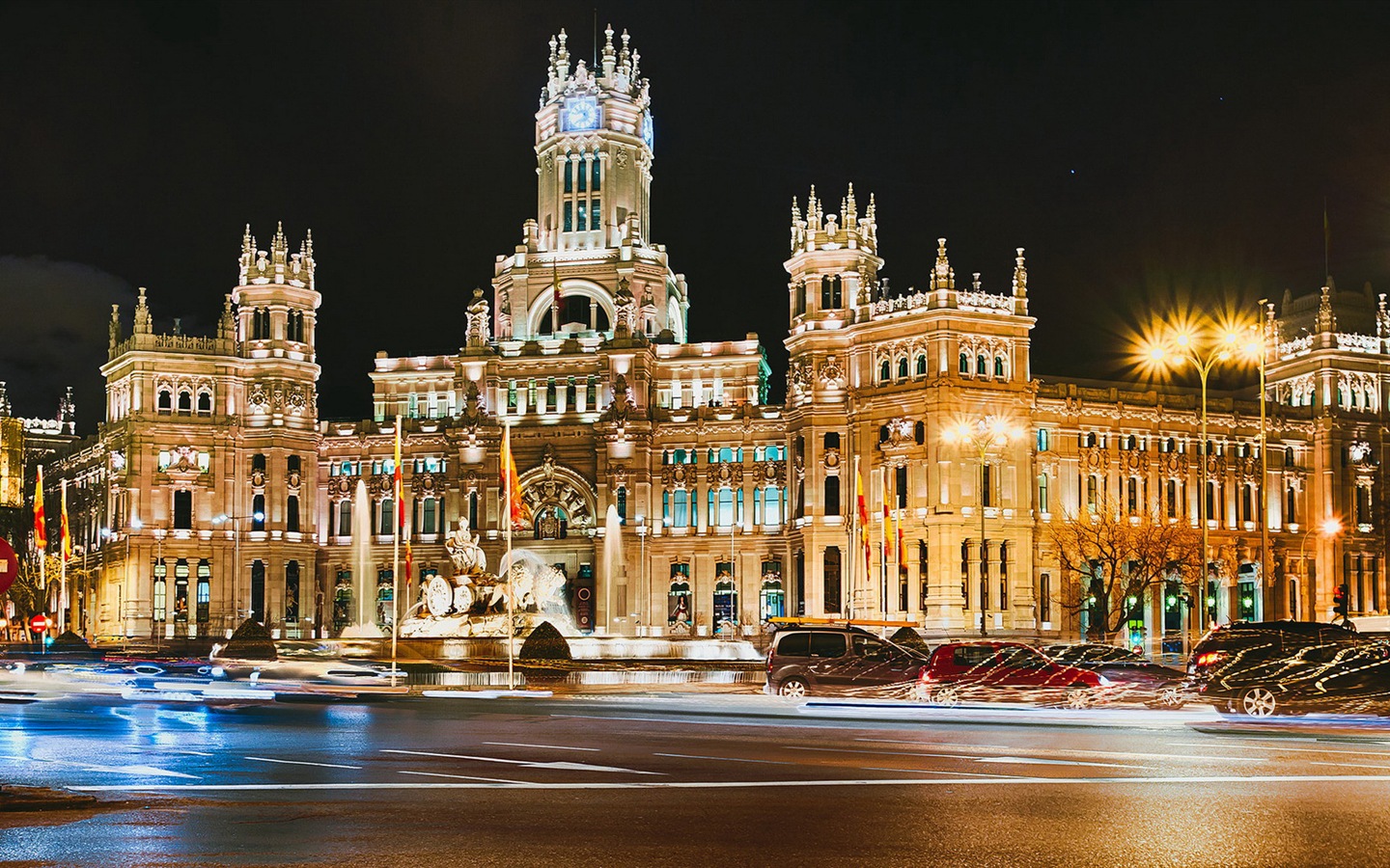 마드리드의 스페인의 수도, 도시 풍경의 HD 배경 화면 #10 - 1440x900