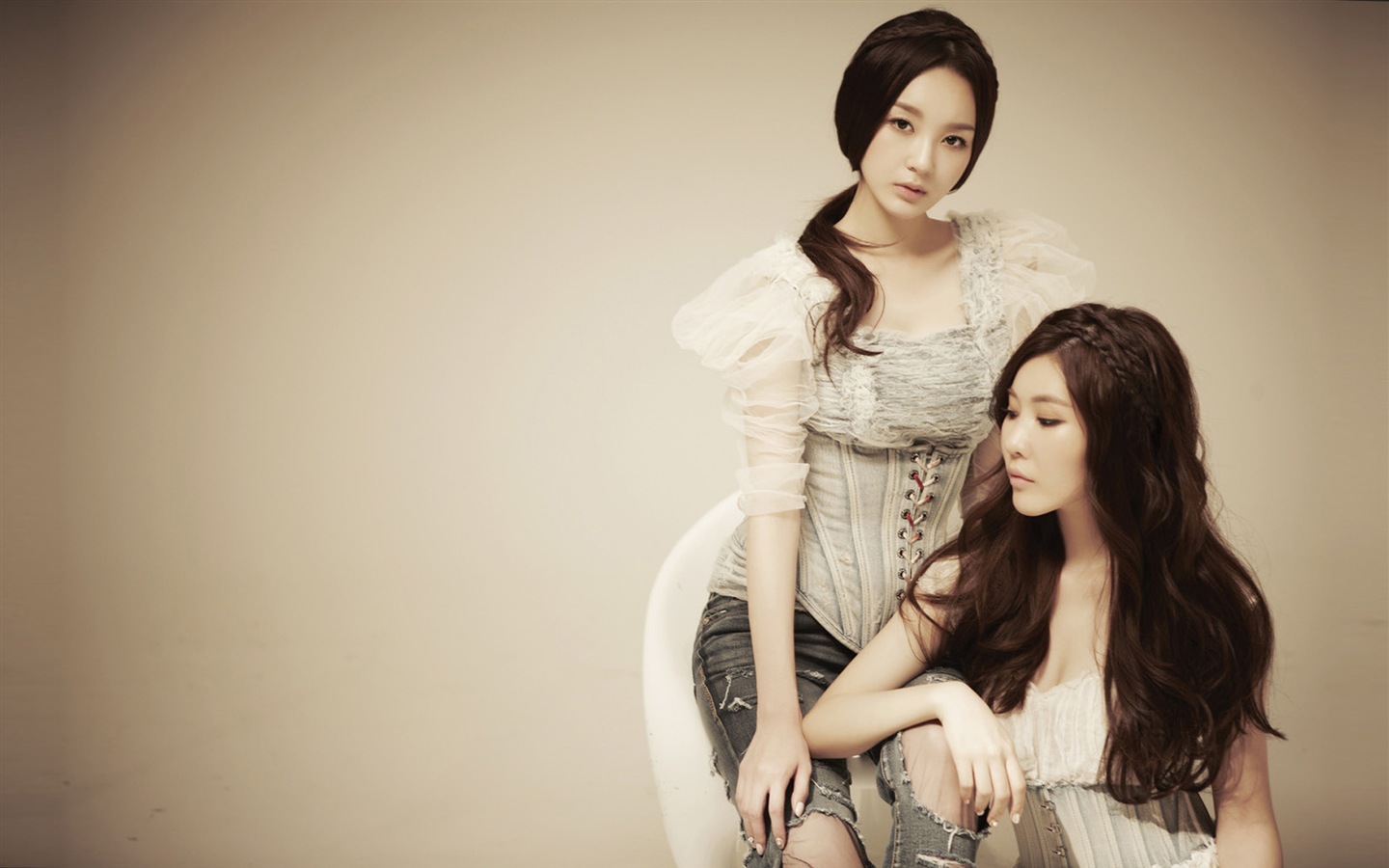 Davichi，韓國二人女子組合，高清壁紙 #8 - 1440x900