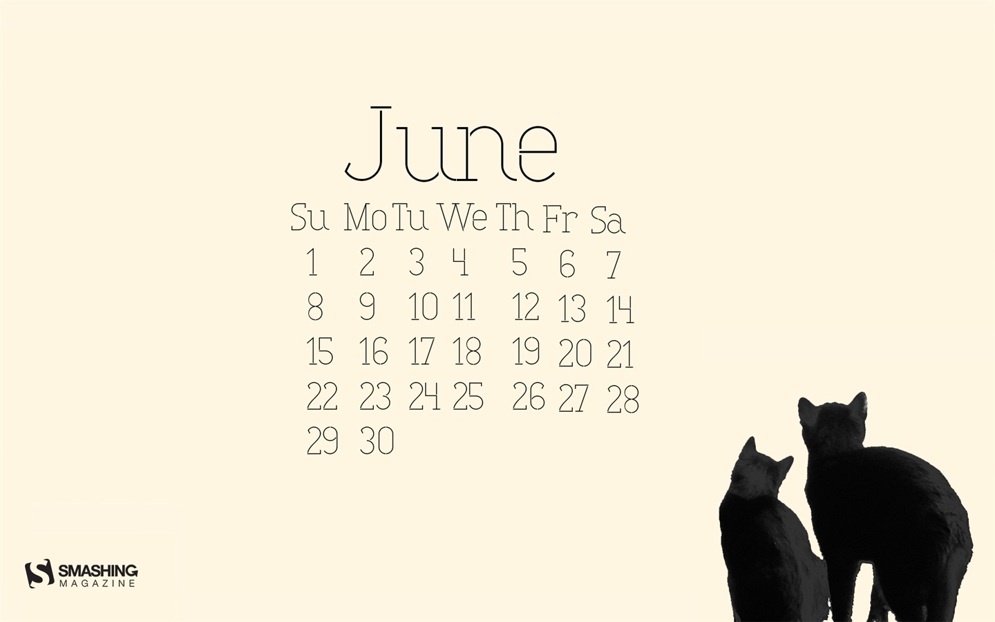 2014年6月 月历壁纸(二)19 - 1440x900