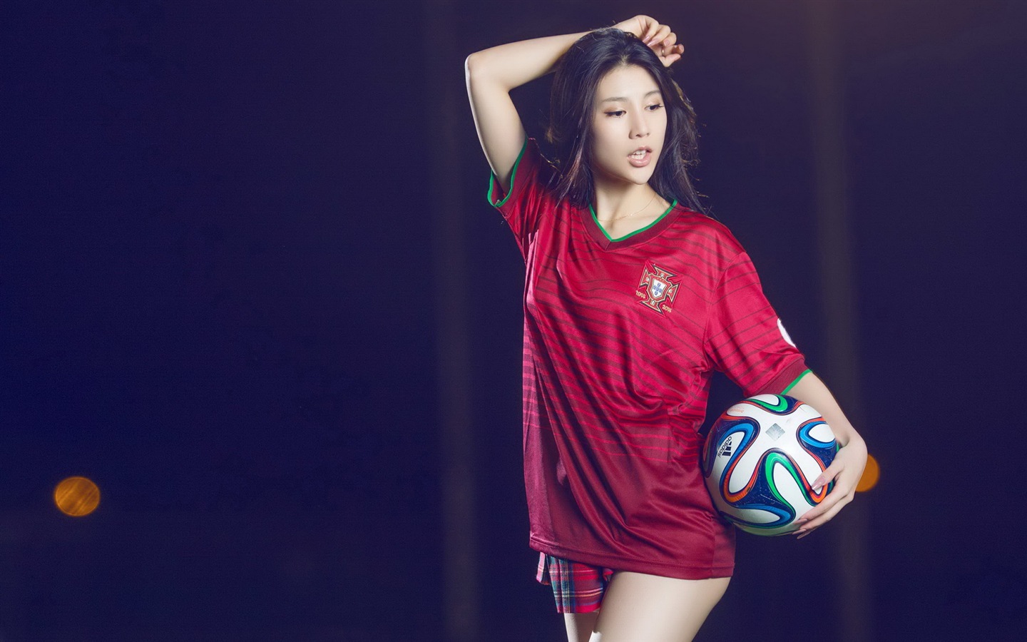 世界杯32強球衣，美女足球寶貝高清壁紙 #9 - 1440x900