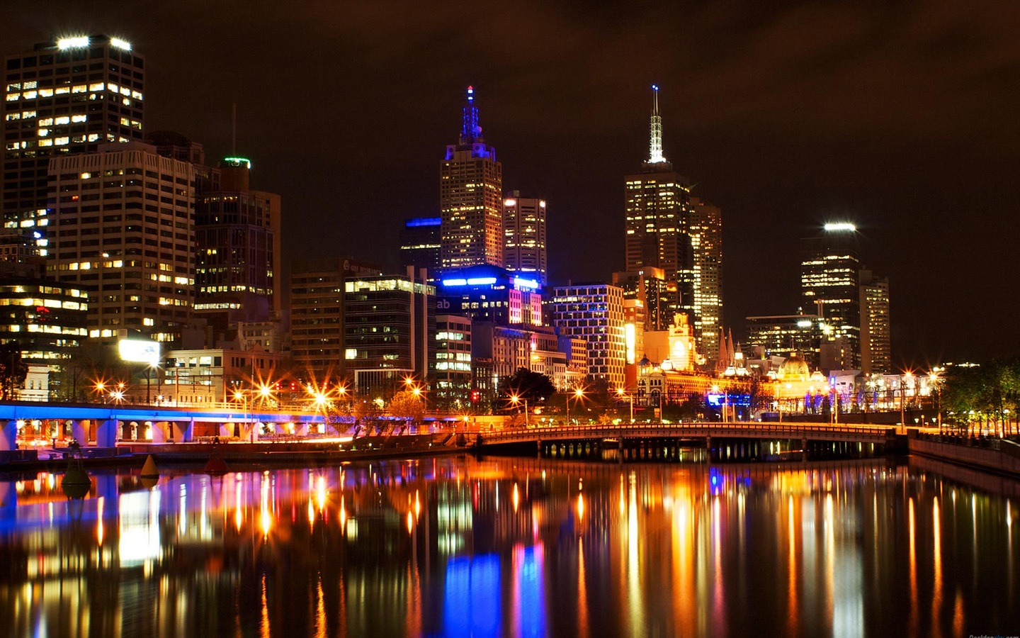 호주 멜버른 도시의 HD 배경 화면 #5 - 1440x900