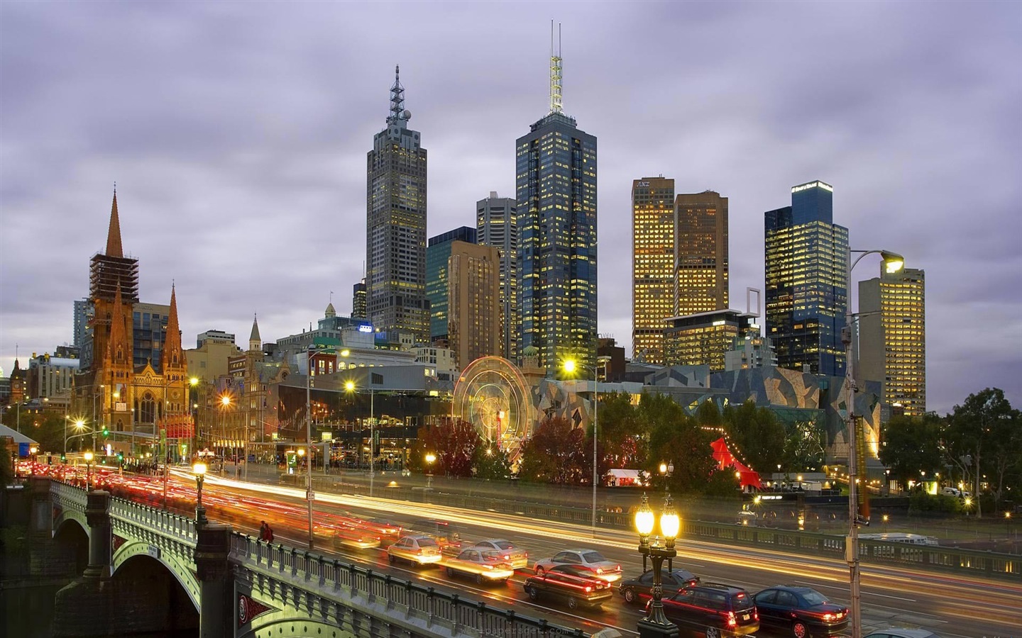 Australie Melbourne fonds d'écran HD ville #8 - 1440x900