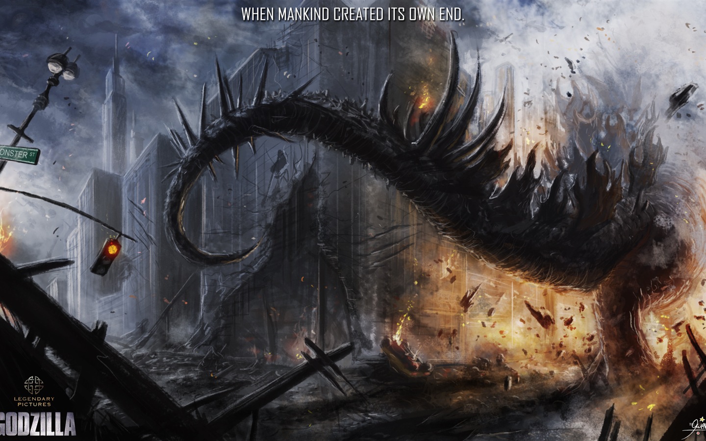 Godzilla 2014 film de fonds d'écran HD #10 - 1440x900