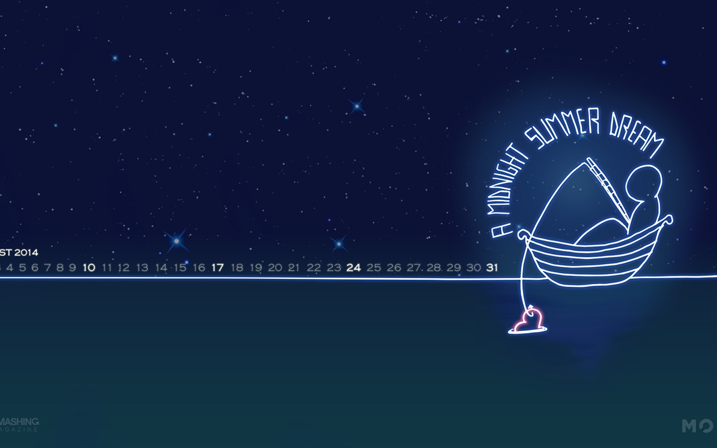 2014年8月 月曆壁紙(一) #18 - 1440x900