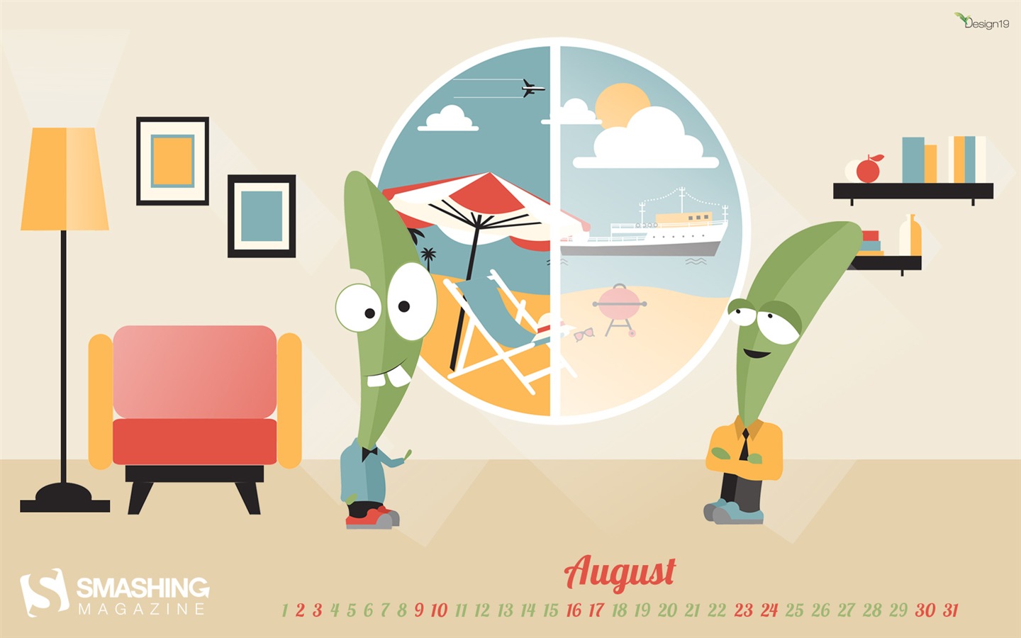 August 2014 Kalender Wallpaper (2) #6 - 1440x900