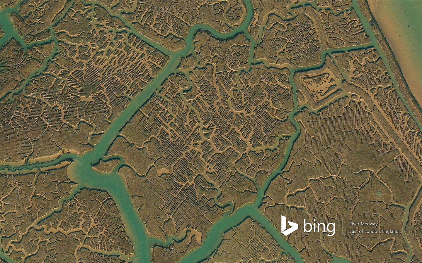 Microsoft Bing HD Wallpapers: Luftaufnahme von Europa #11 - 1440x900