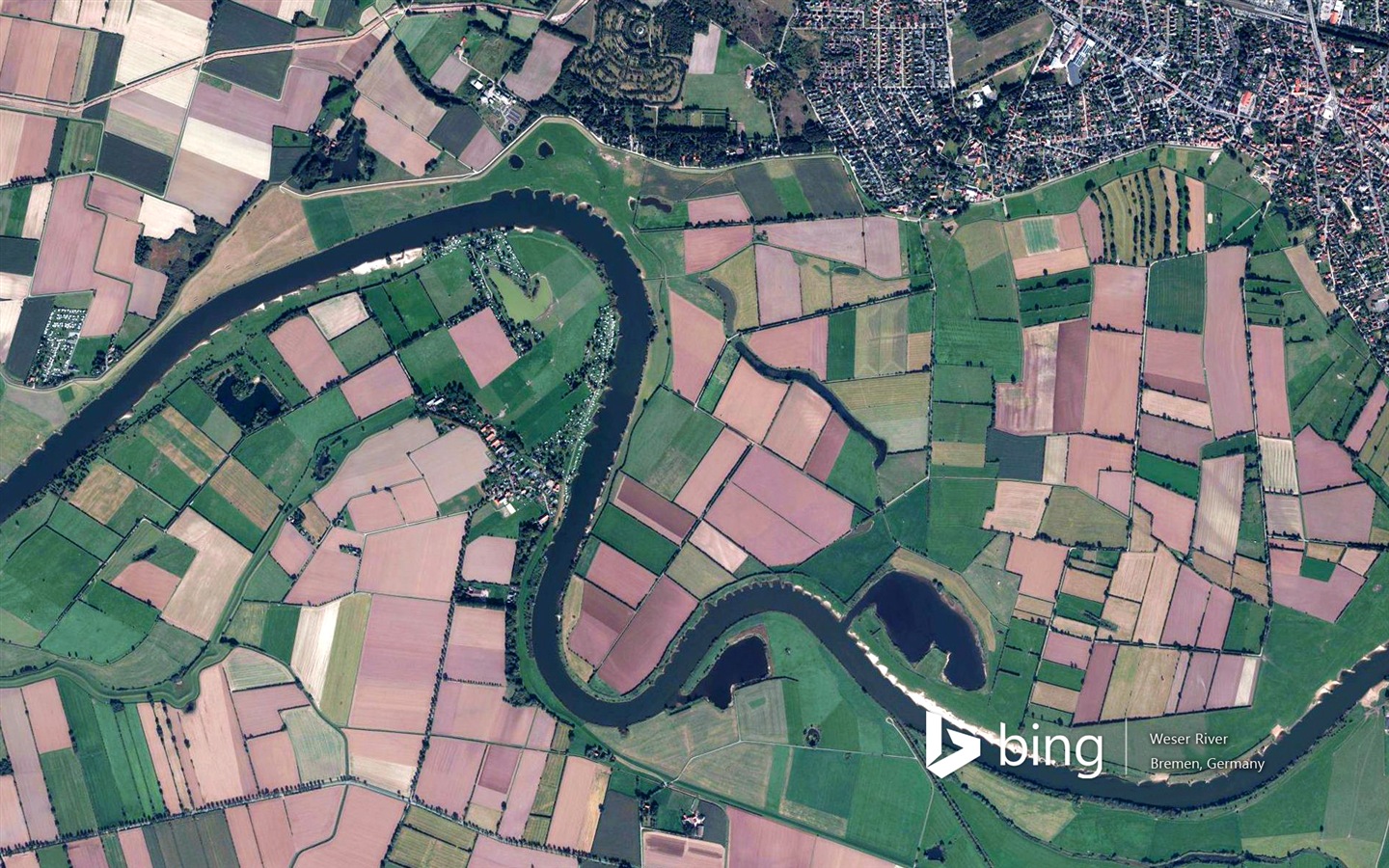Microsoft Bing HD Wallpapers: Luftaufnahme von Europa #18 - 1440x900
