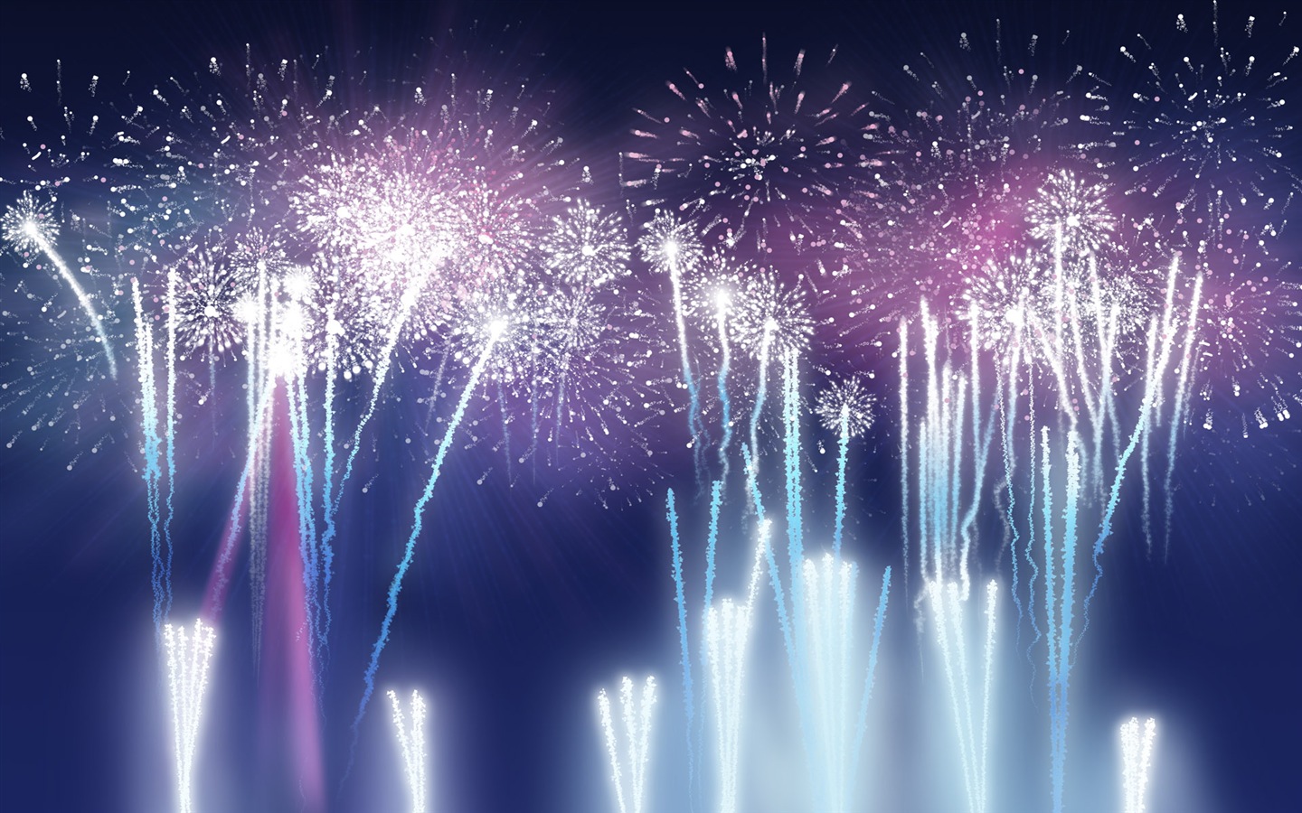 夜空下的美景，煙花精美壁紙 #25 - 1440x900