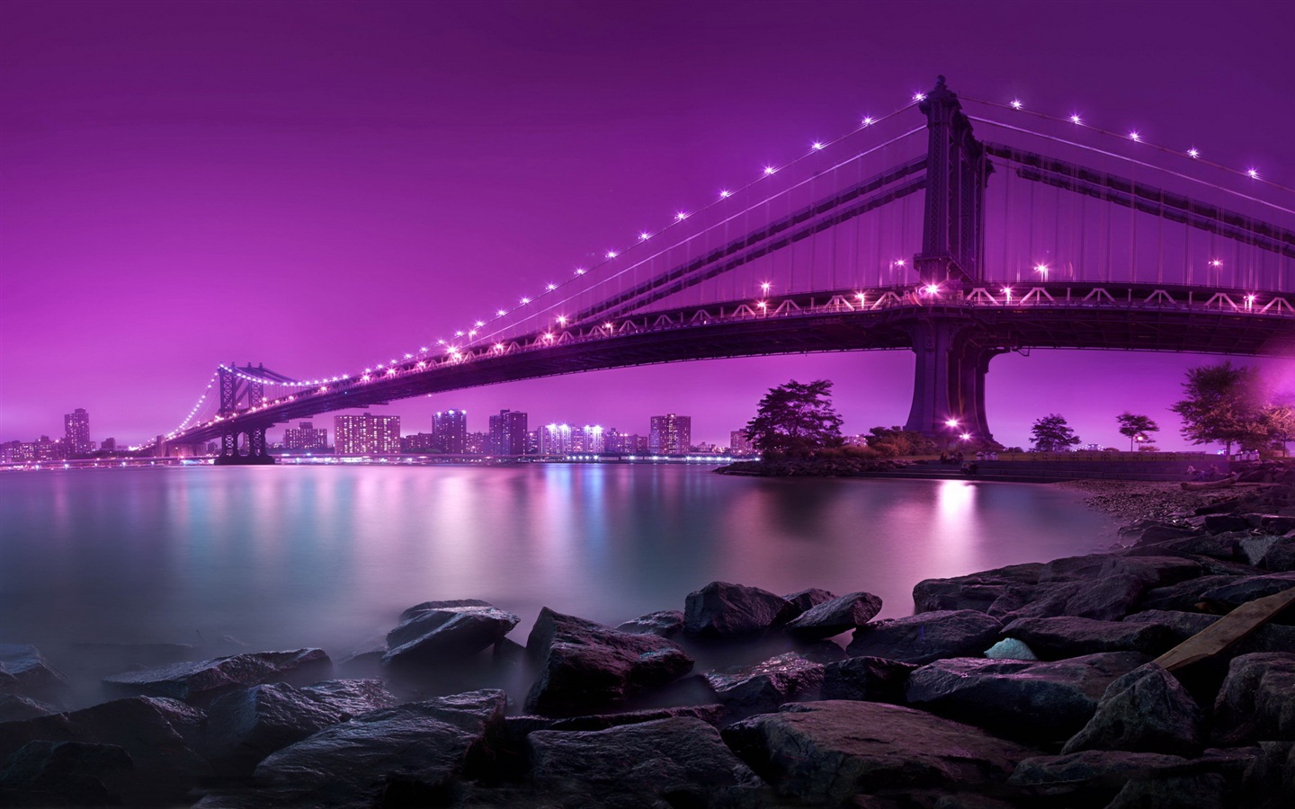 Pier and bridge HD wallpapers #1 - 1440x900