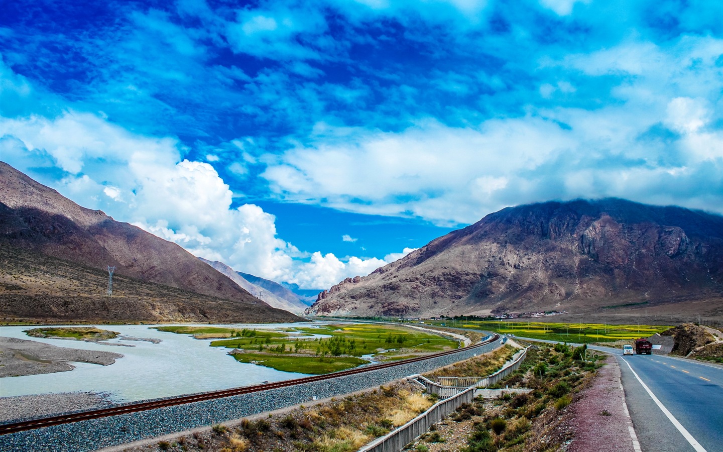 Qinghai Plateau krásné scenérie tapety #19 - 1440x900