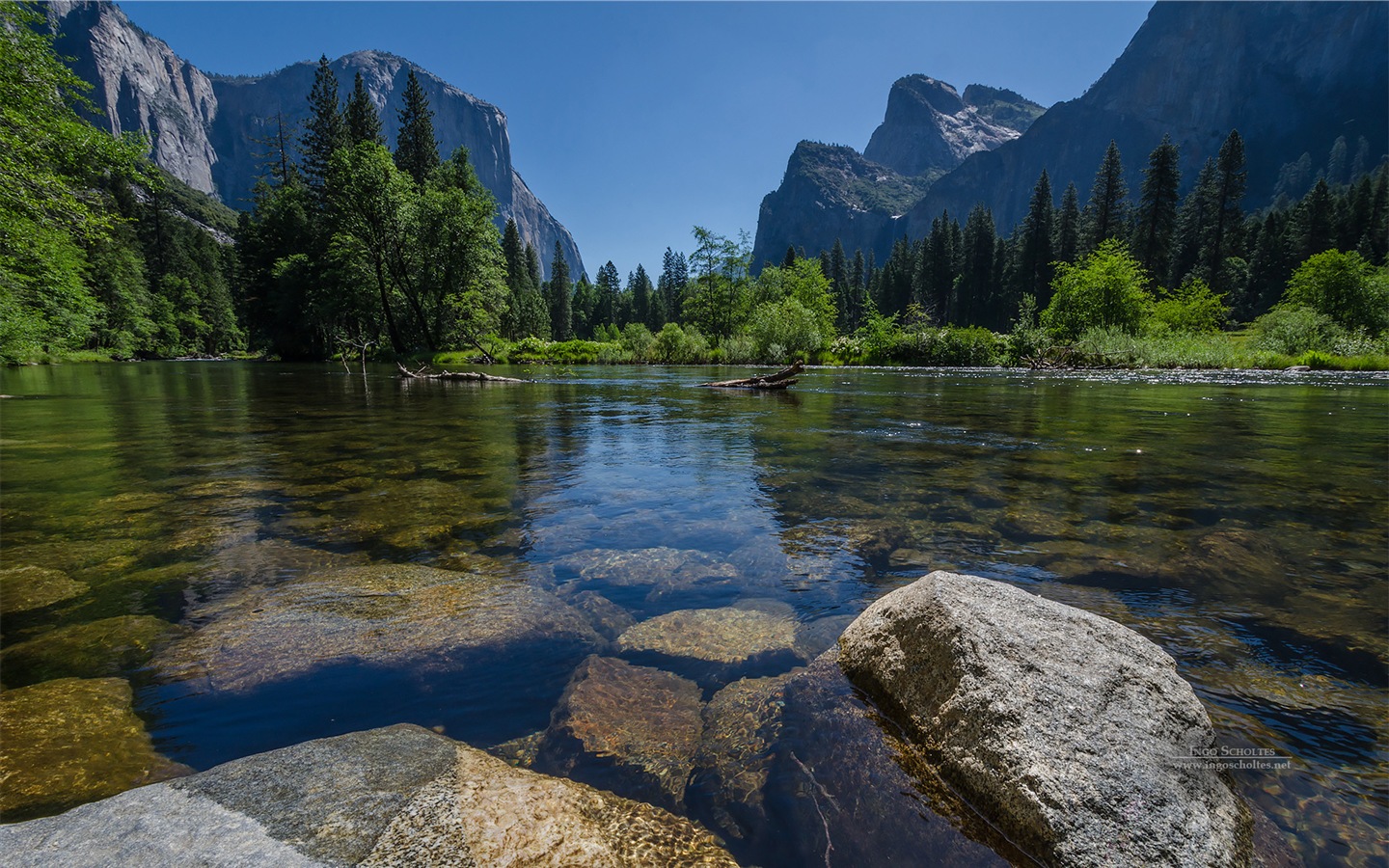 Windows 8 téma, Národní park Yosemite HD tapety na plochu #1 - 1440x900