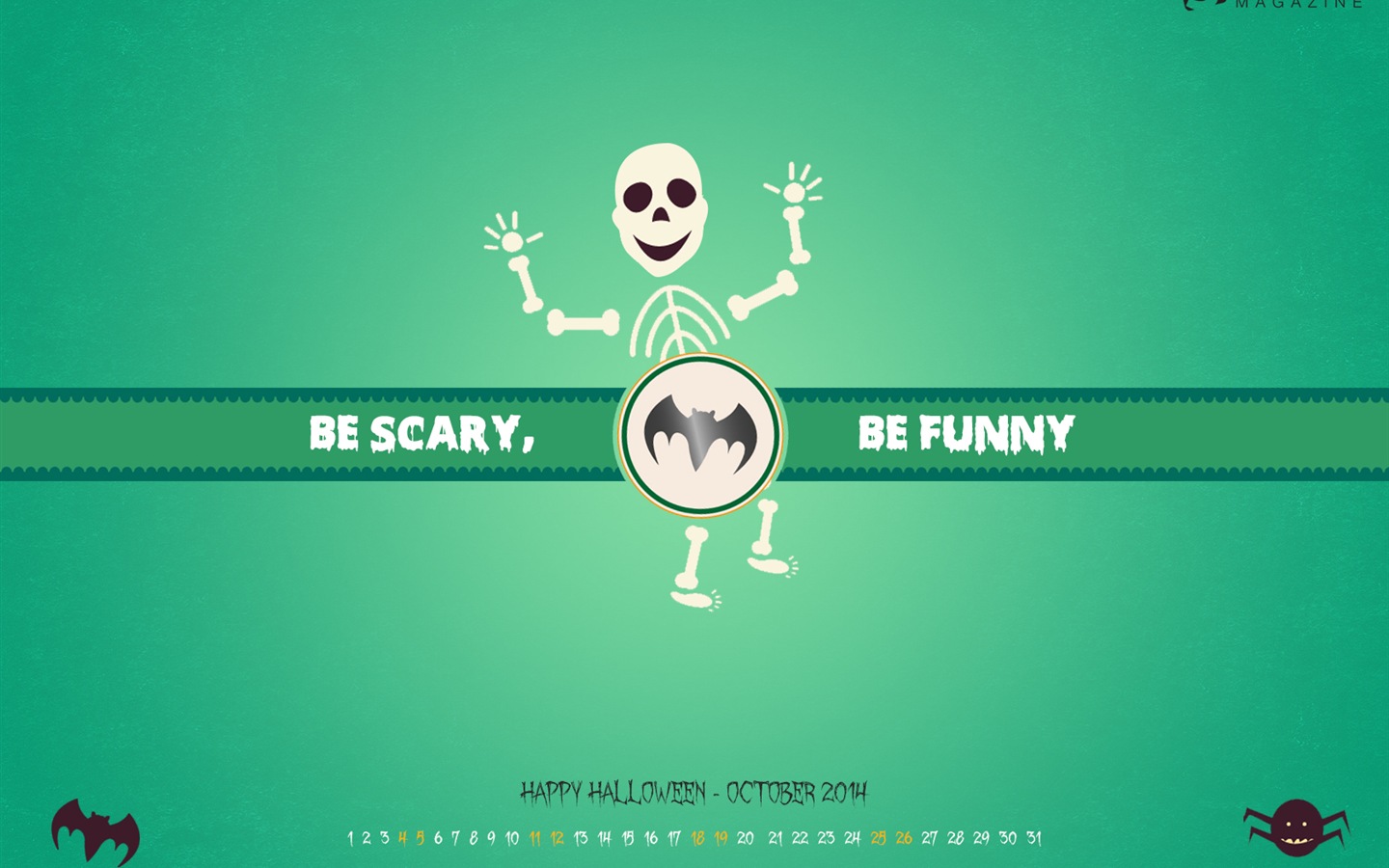 October 2014 Calendar wallpaper (2) #7 - 1440x900