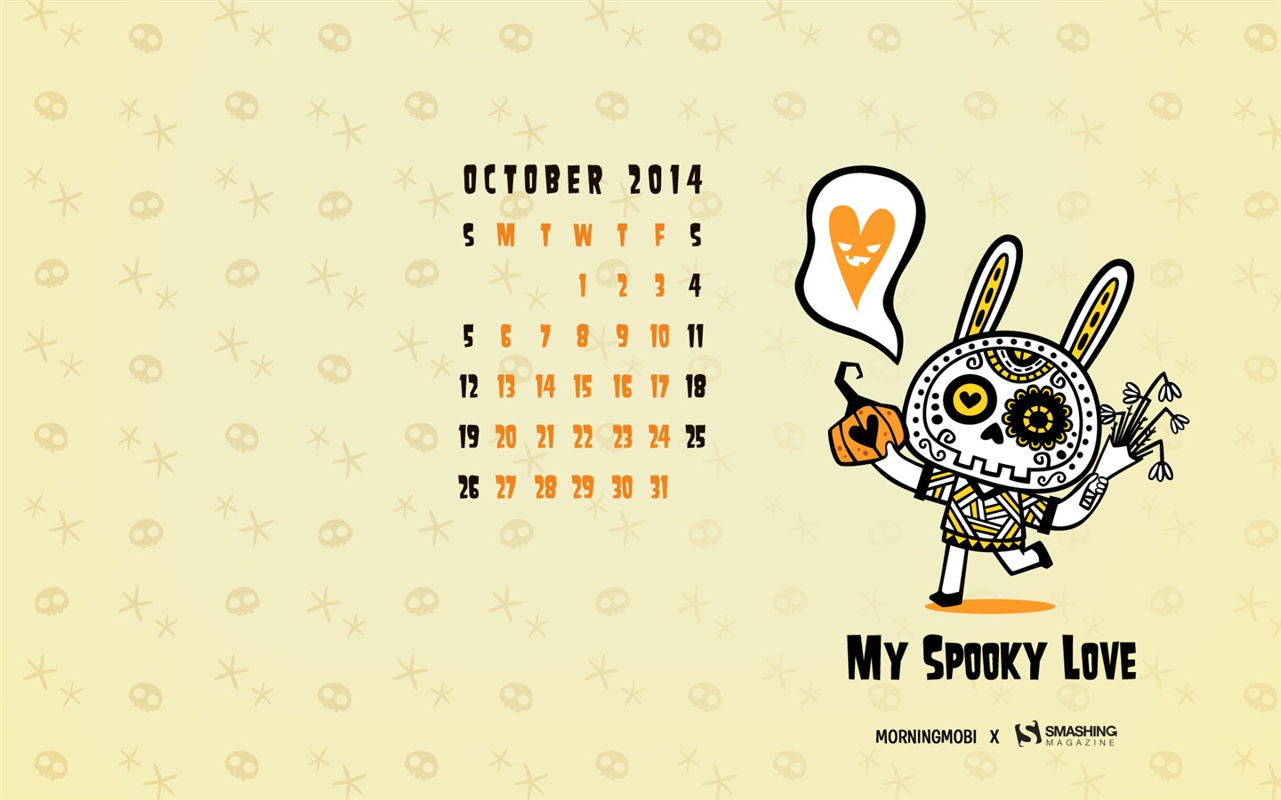 2014年10月 月曆壁紙(二) #13 - 1440x900