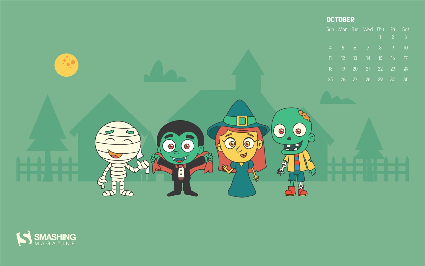 October 2014 Calendar wallpaper (2) #19 - 1440x900