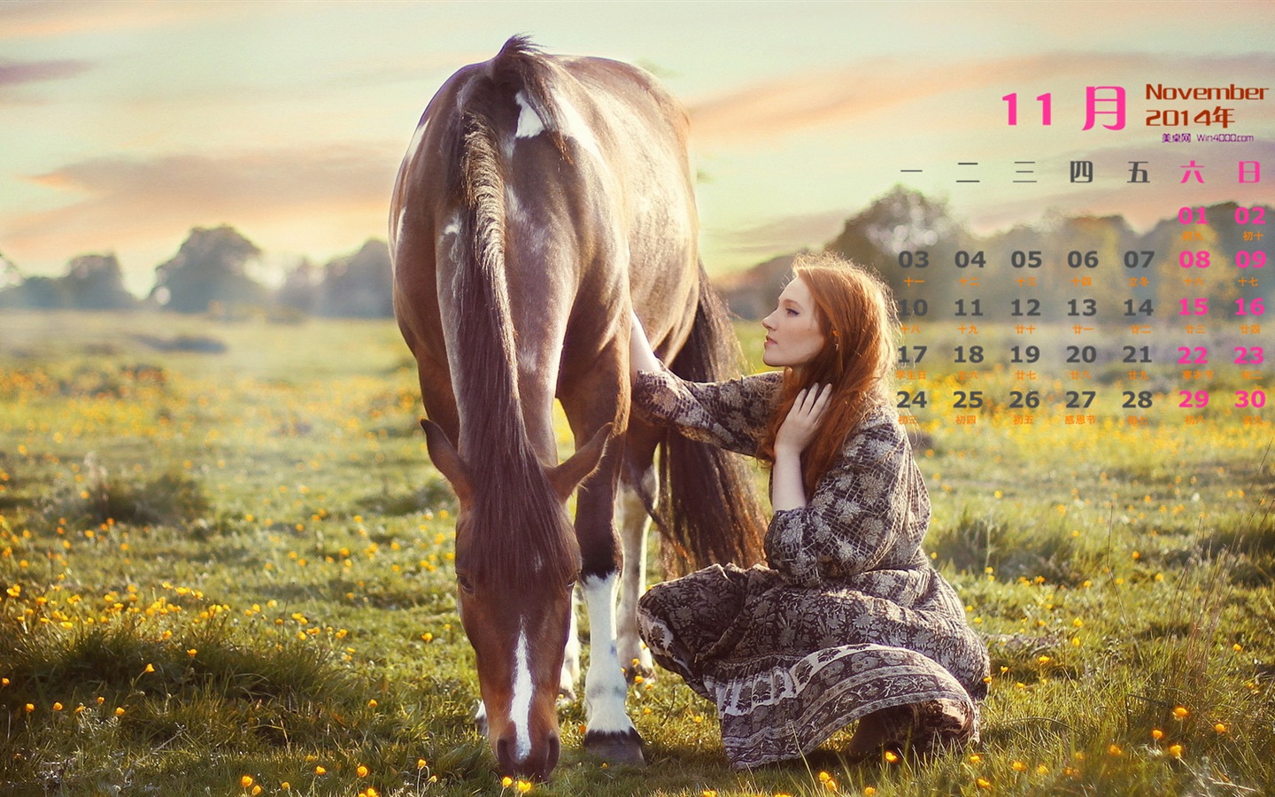 2014년 11월 캘린더 벽지 (1)Novembre Déc 2014 Calendrier fond d'écran (1) #14 - 1440x900