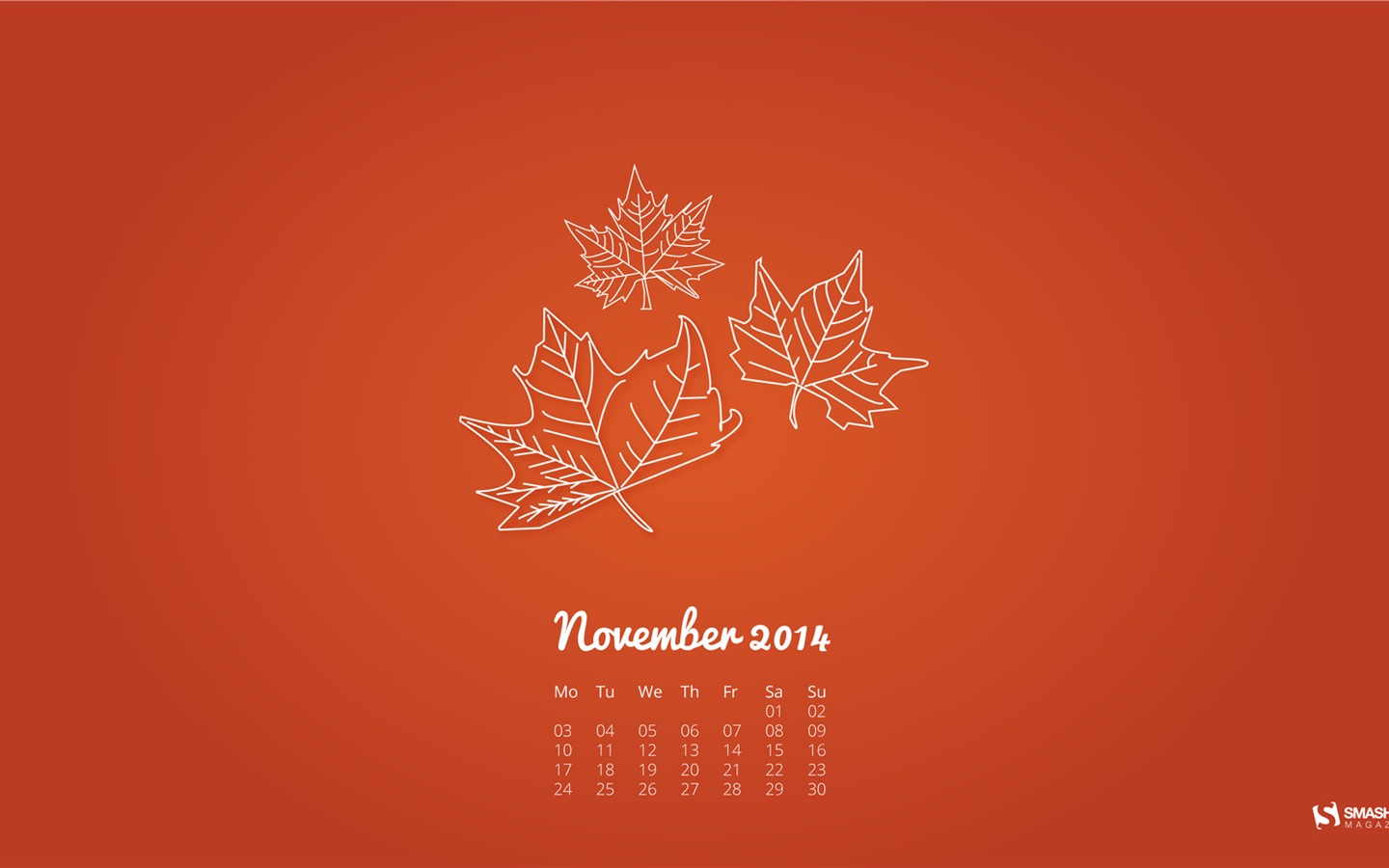 November 2014 Calendar wallpaper(2) #18 - 1440x900