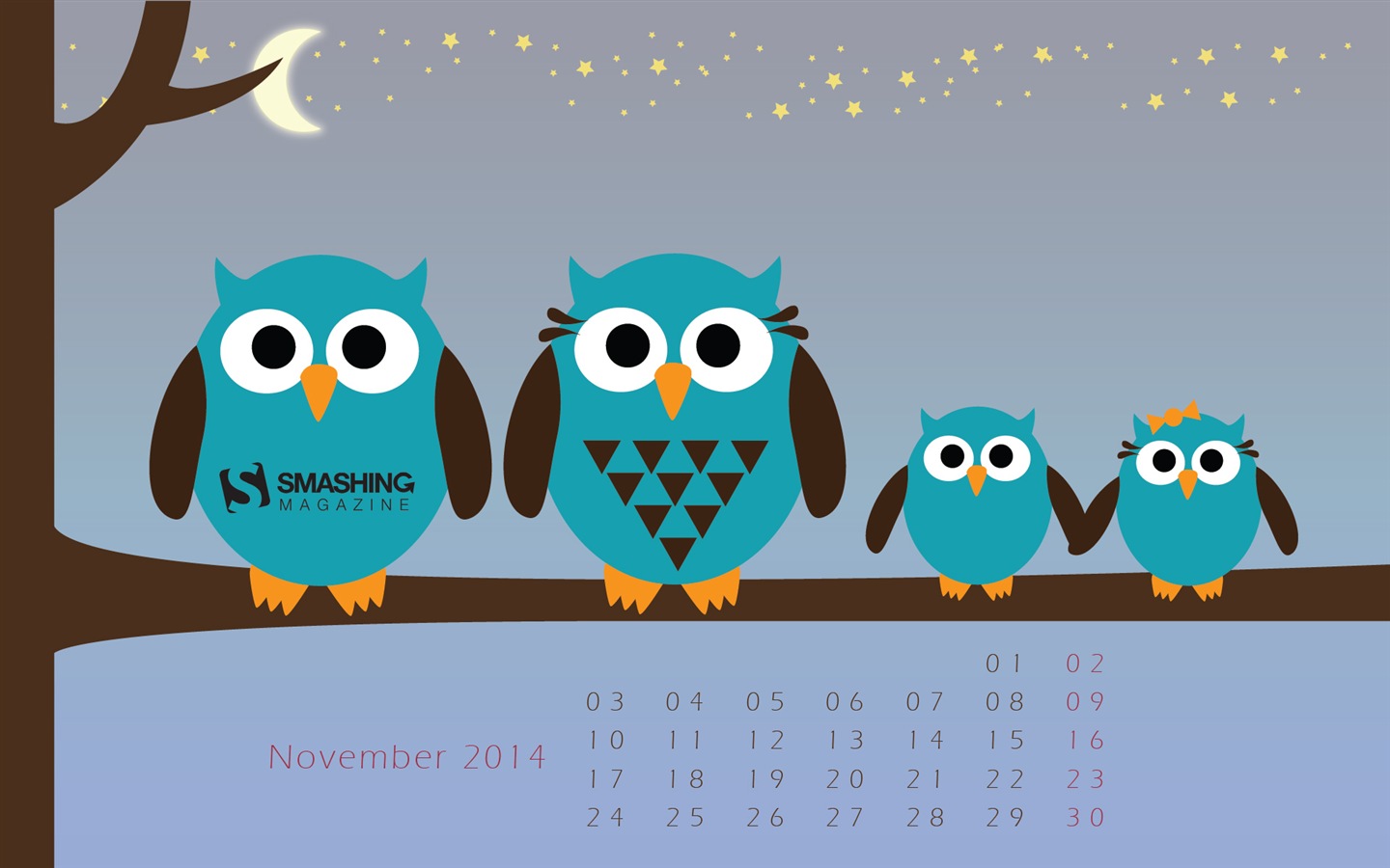 2014年11月 月曆壁紙(二) #20 - 1440x900