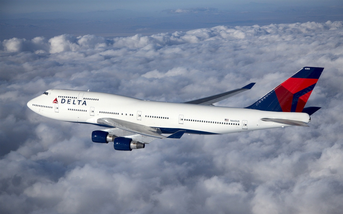 Boeing 747 Passagierflugzeug HD Wallpaper #8 - 1440x900