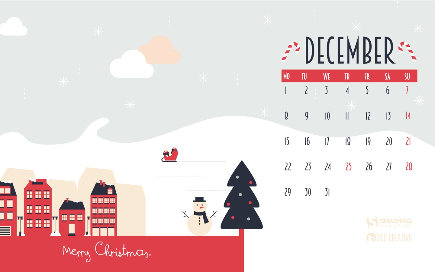 December 2014 Calendar wallpaper (1) #16 - 1440x900