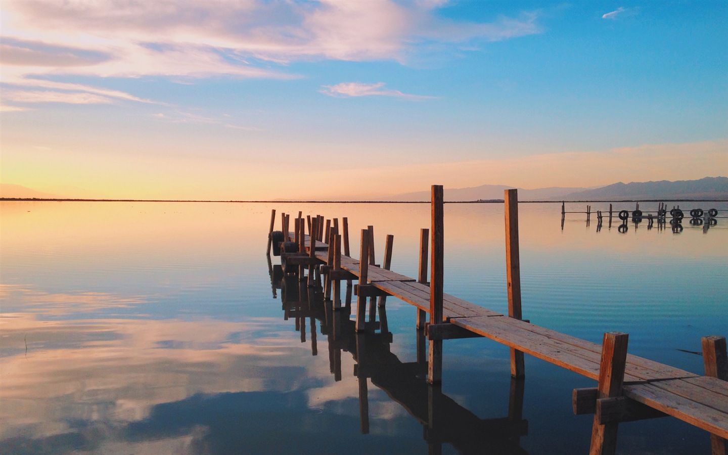 Coucher de soleil, ciel, mer, fonds d'écran HD de paysages naturels #5 - 1440x900