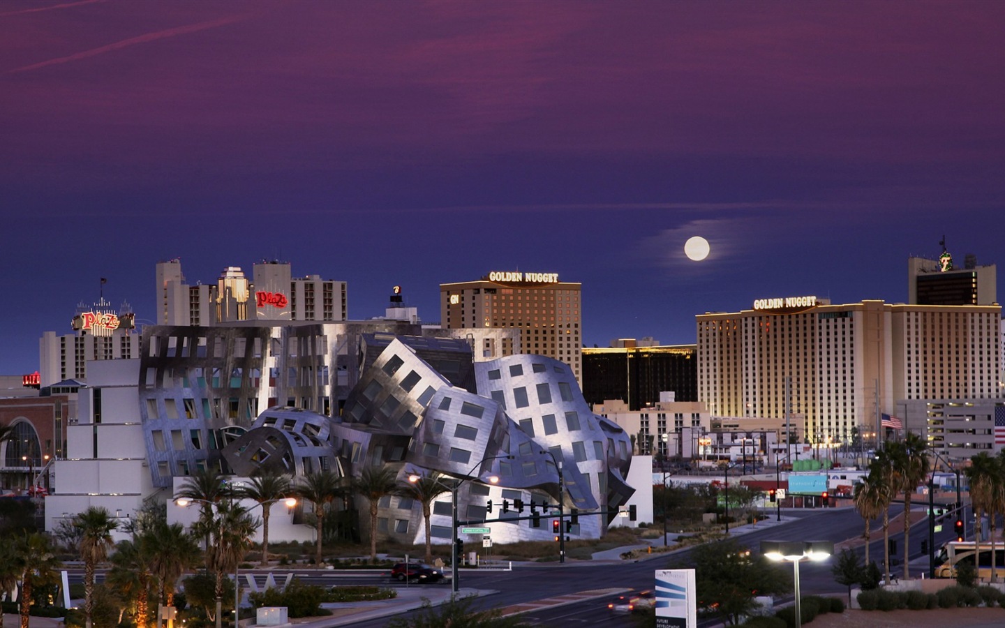 Hermosa noche en fondos de pantalla de alta definición de Las Vegas #10 - 1440x900