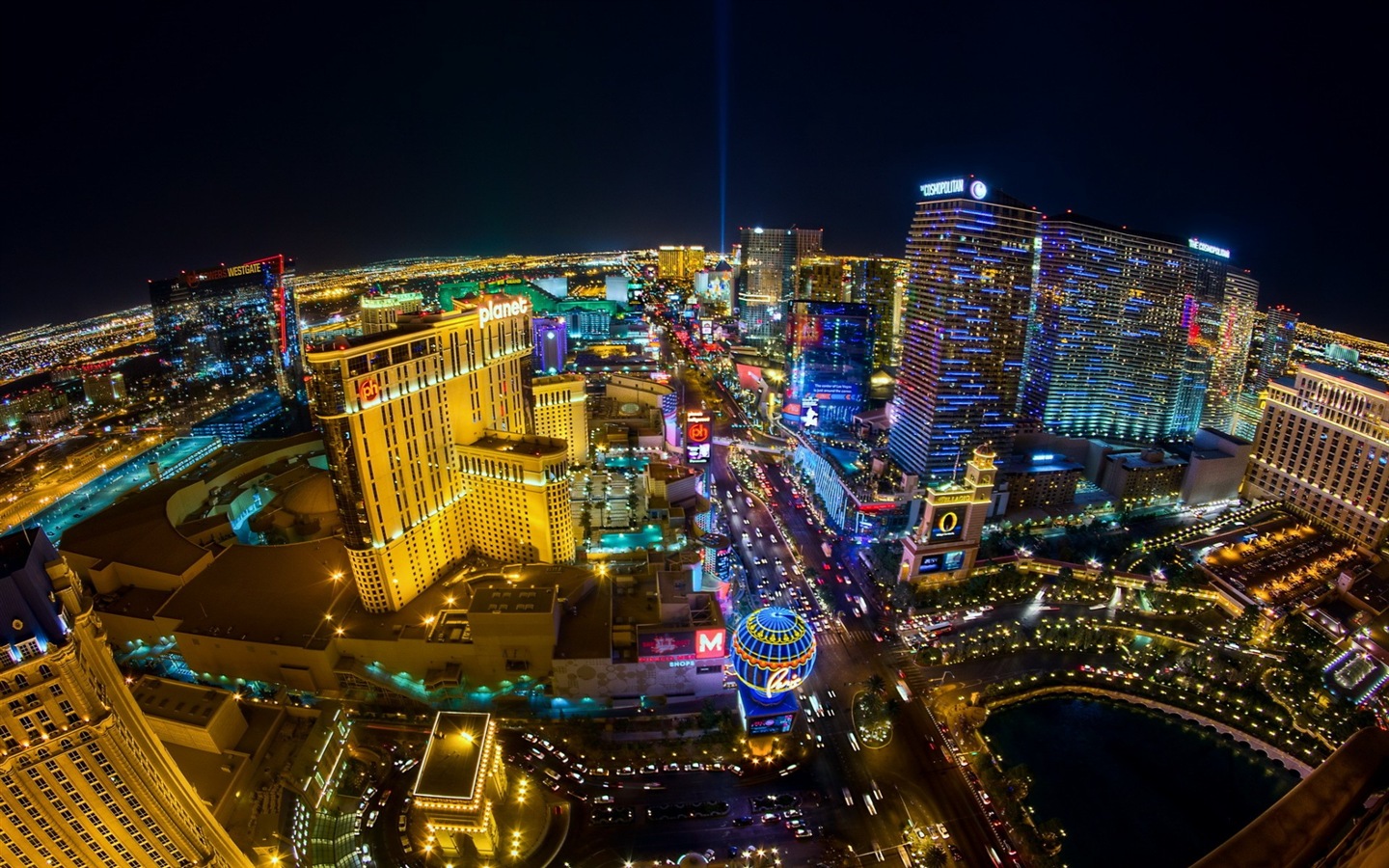 Beautiful night in Las Vegas HD wallpapers #13 - 1440x900