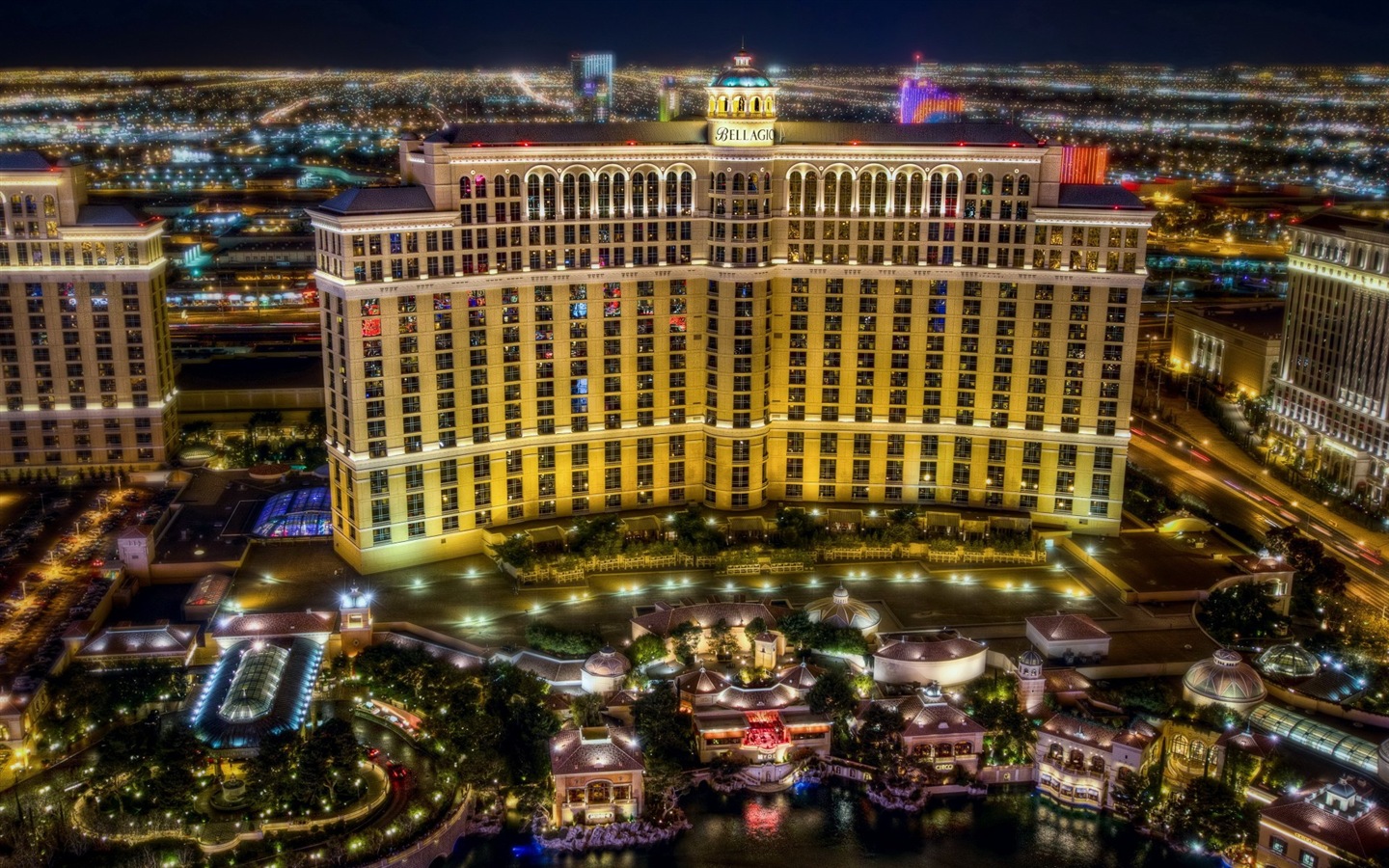 Hermosa noche en fondos de pantalla de alta definición de Las Vegas #18 - 1440x900